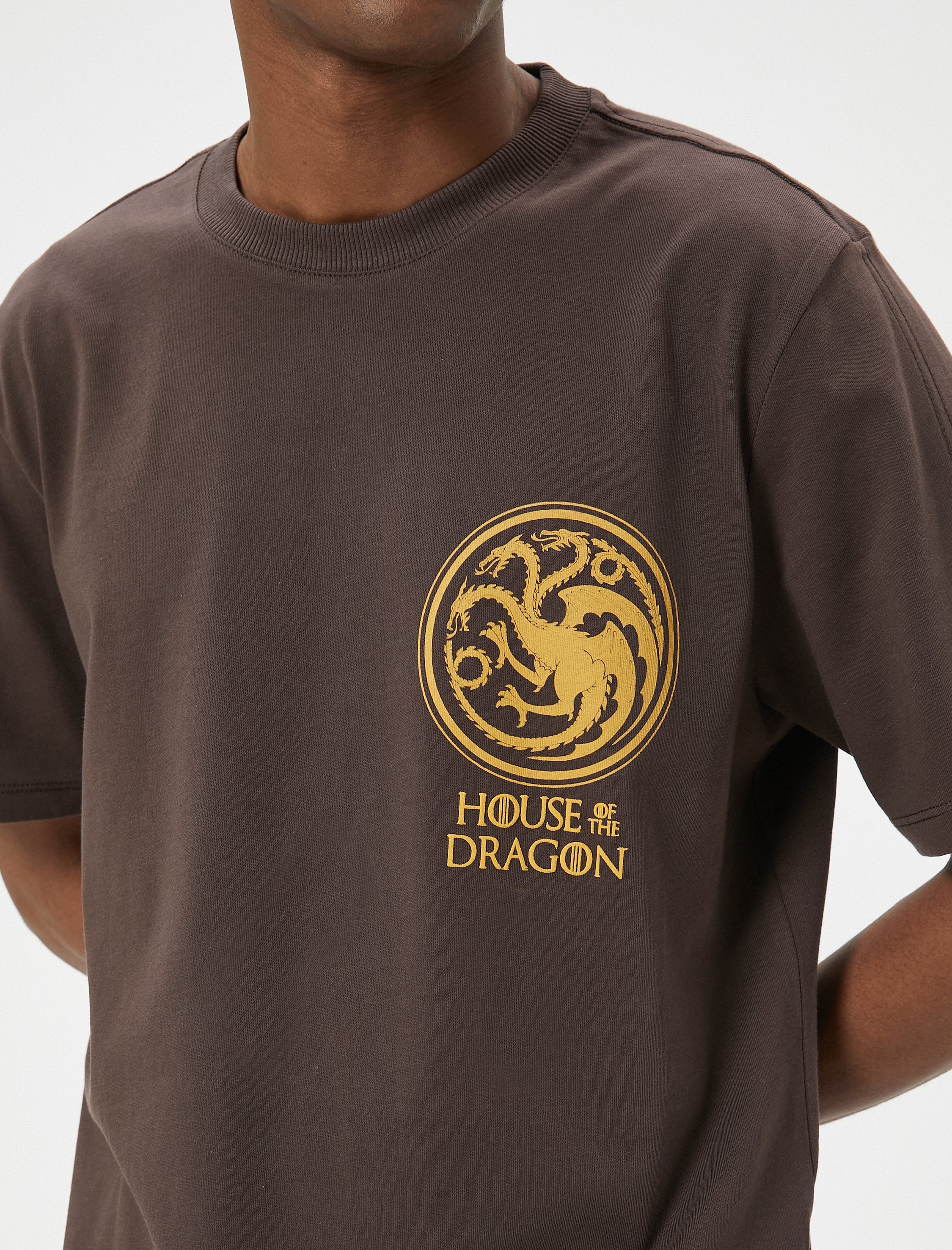   Game of Thrones Tişört Lisanslı Oversize Kısa Kollu Bisiklet Yaka Pamuklu