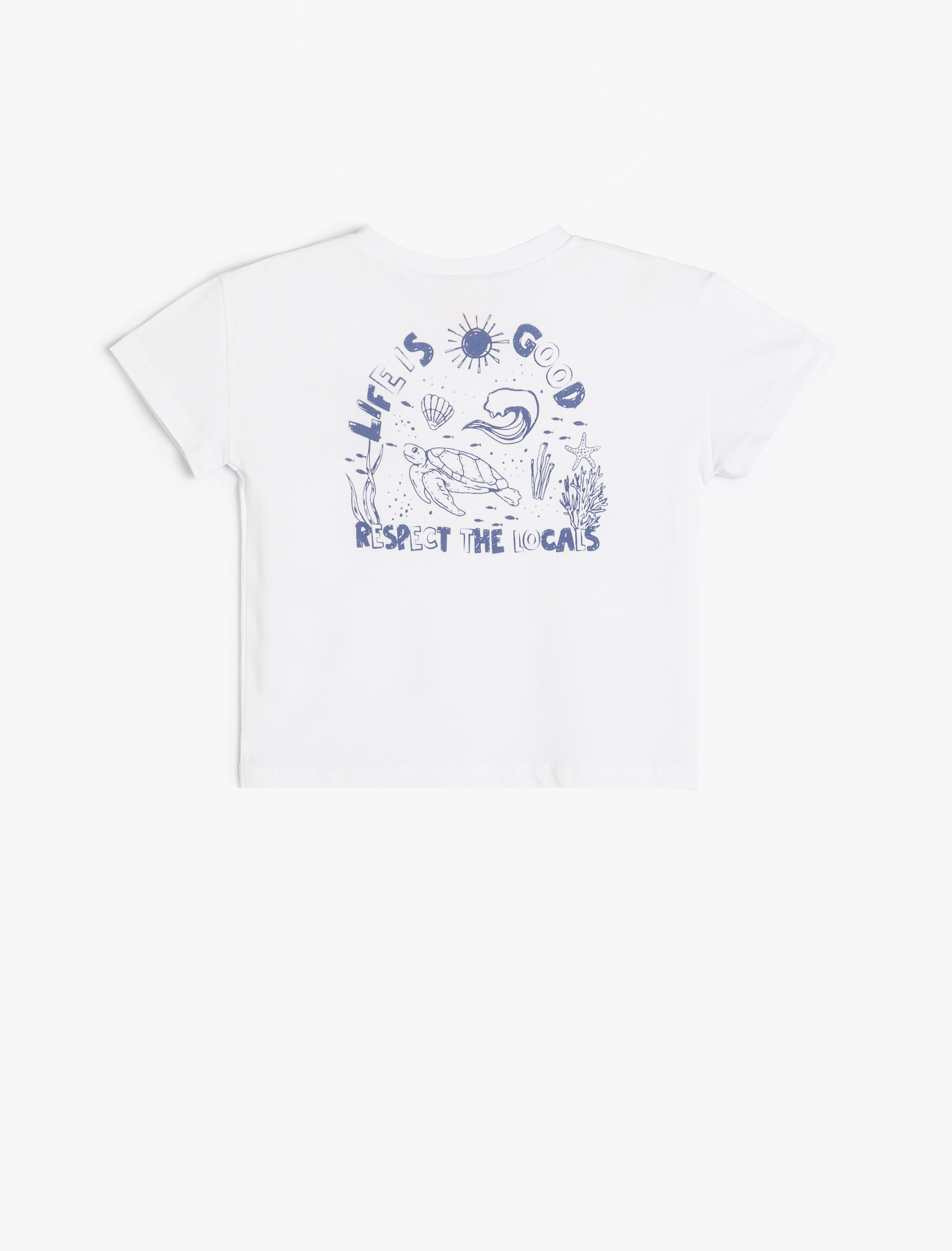  Erkek Bebek Tişört Kısa Kollu Bisiklet Yaka Baskı Detaylı