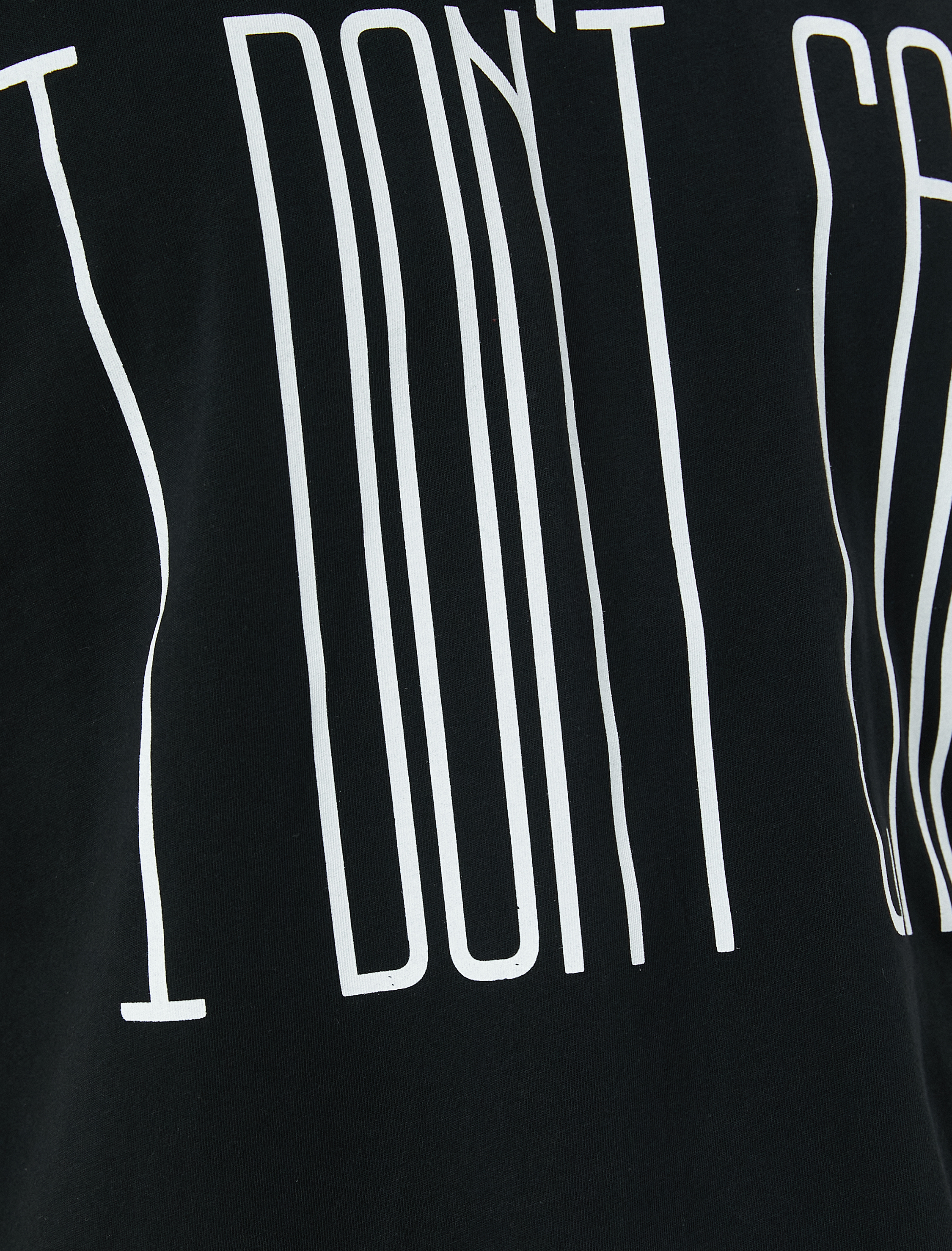   Slogan Baskılı Tişört Slim Fit Bisiklet Yaka Kısa Kollu Pamuklu