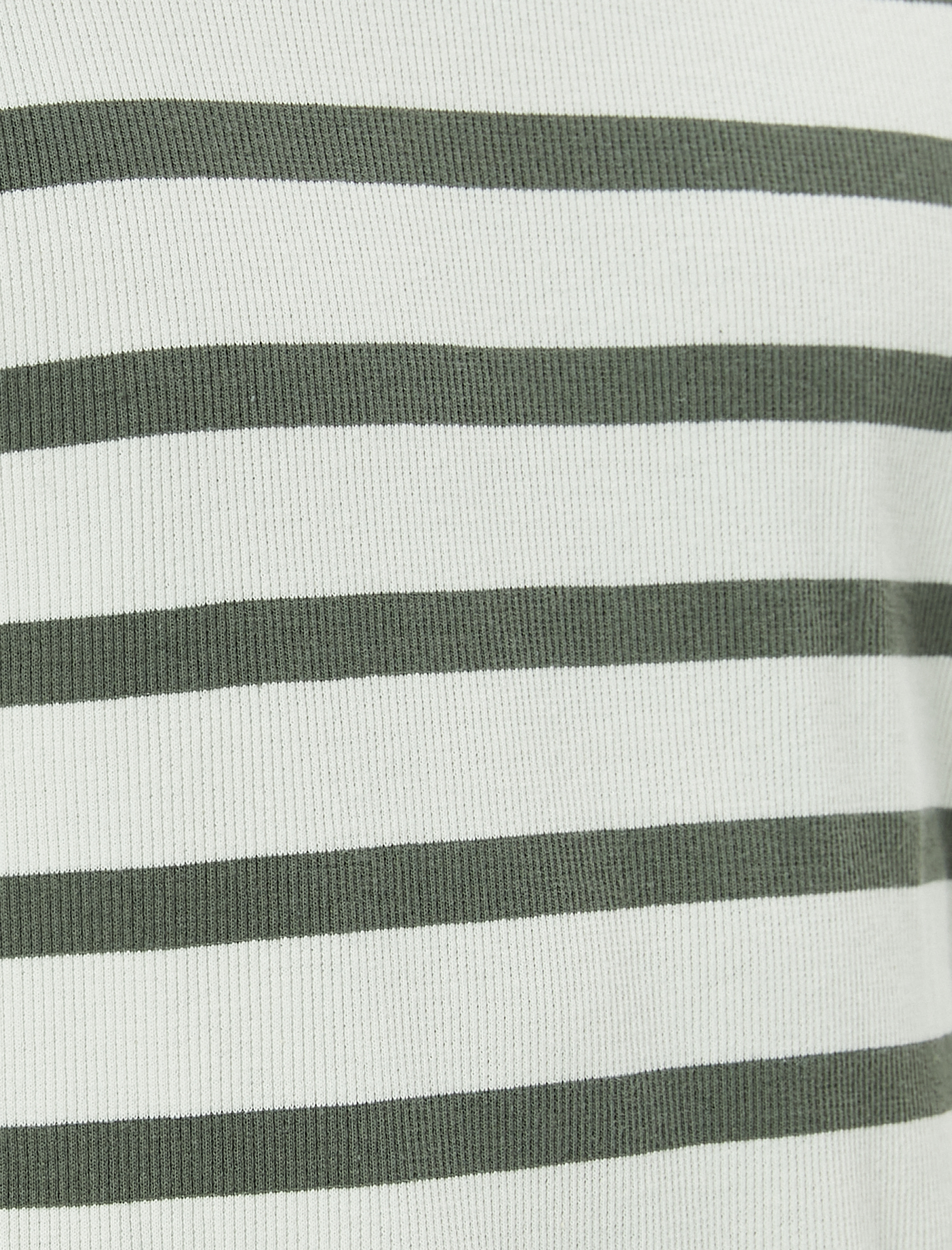   Basic Tişört Slim Fit Çizgili Bisiklet Yaka Kısa Kollu