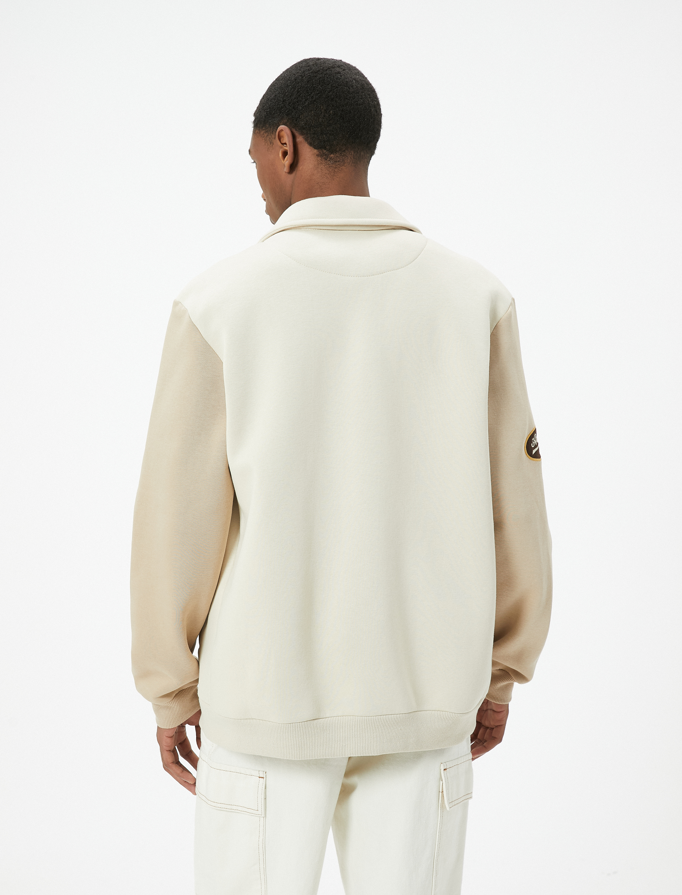   Kolej Ceket Aplike Detaylı Cepli Gömlek Yaka Çıt Çıt Düğmeli Şardonlu