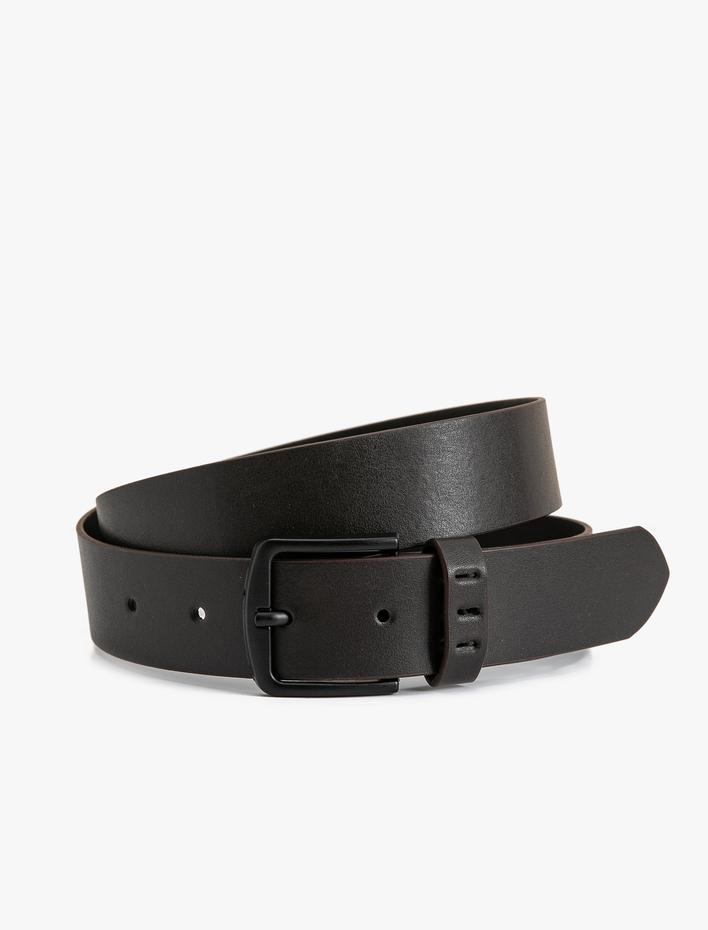 Erkek Suni Deri Kemer