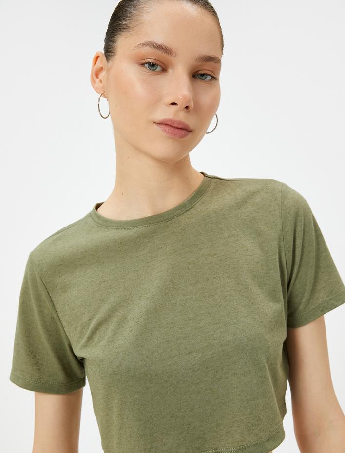  Basic Tişört Kısa Kollu Bisiklet Yaka