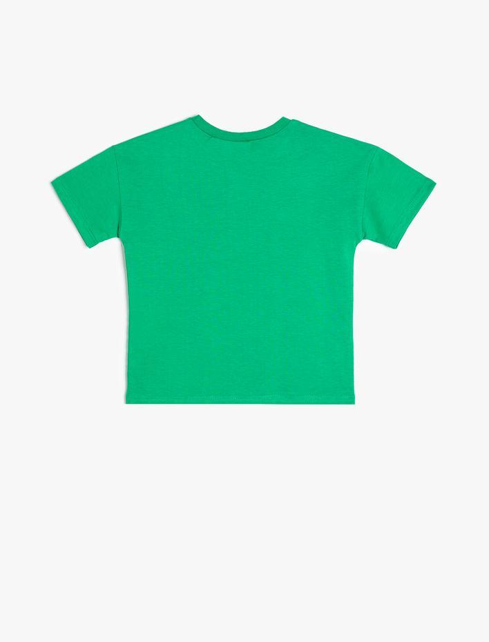 Erkek Bebek Snoopy Tişört Lisanslı Kısa Kollu Bisiklet Yaka Pamuklu