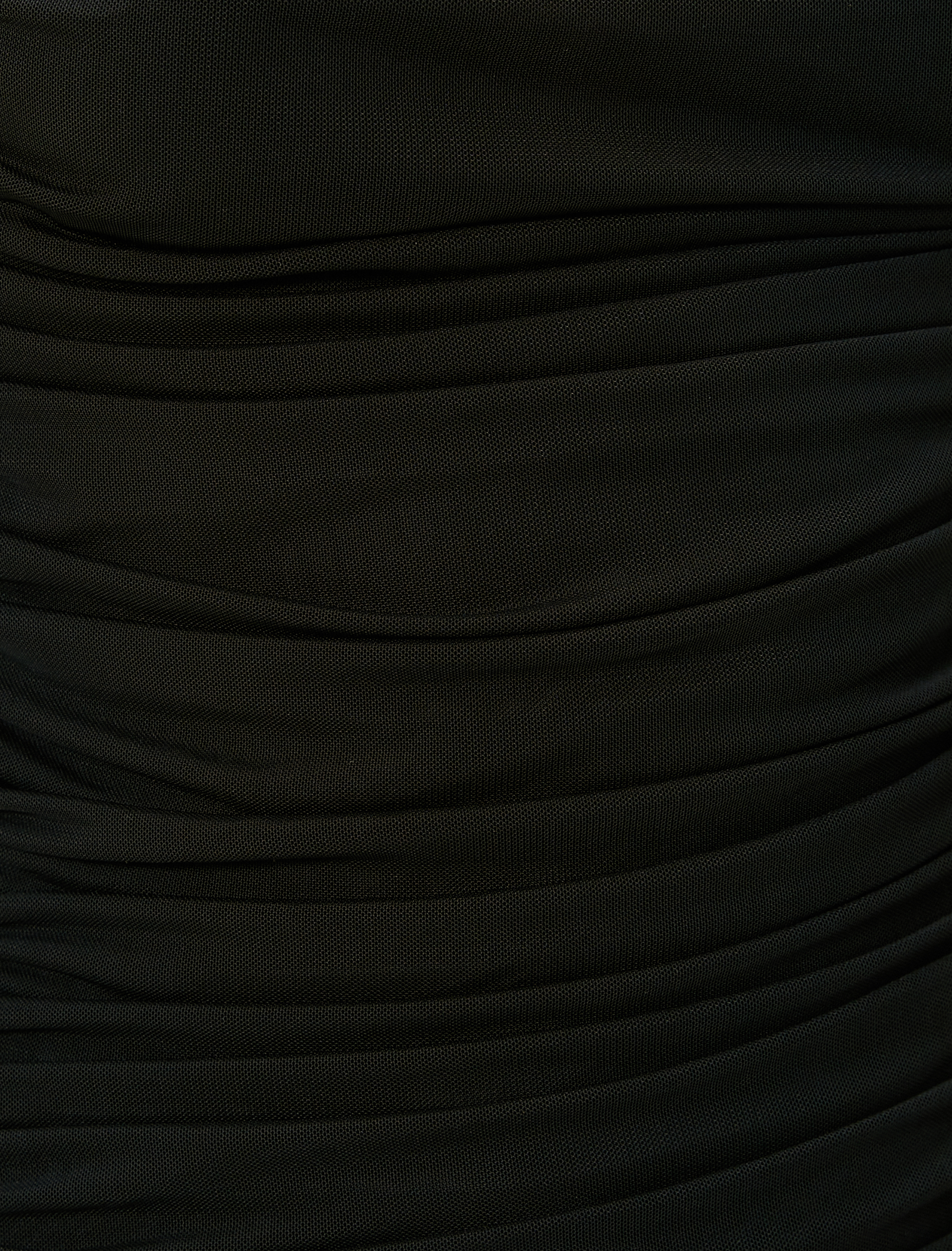   Drapeli Mini Elbise İnce Askılı