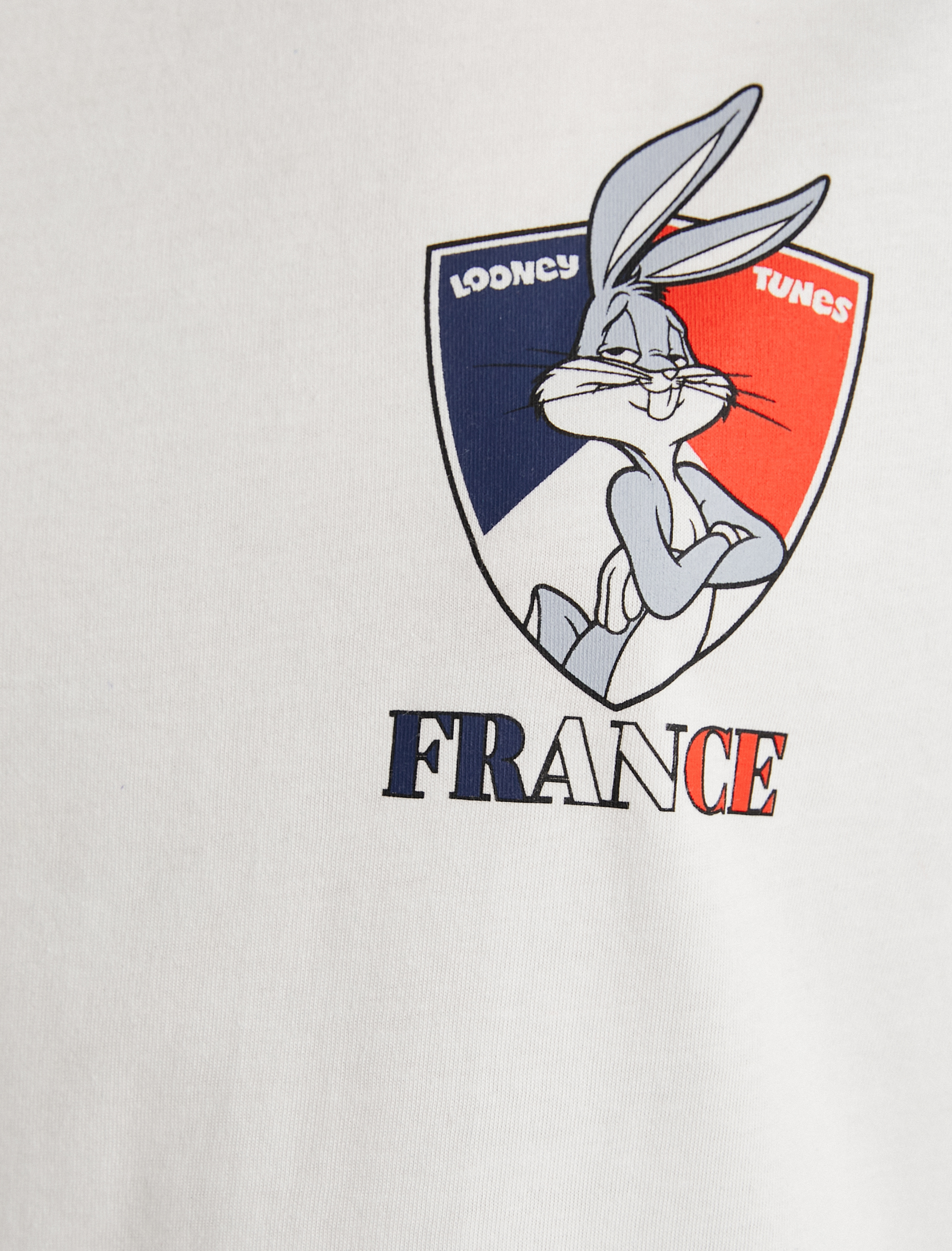   Bugs Bunny Tişört Lisanslı Renk Bloklu Kısa Kollu Bisiklet Yaka