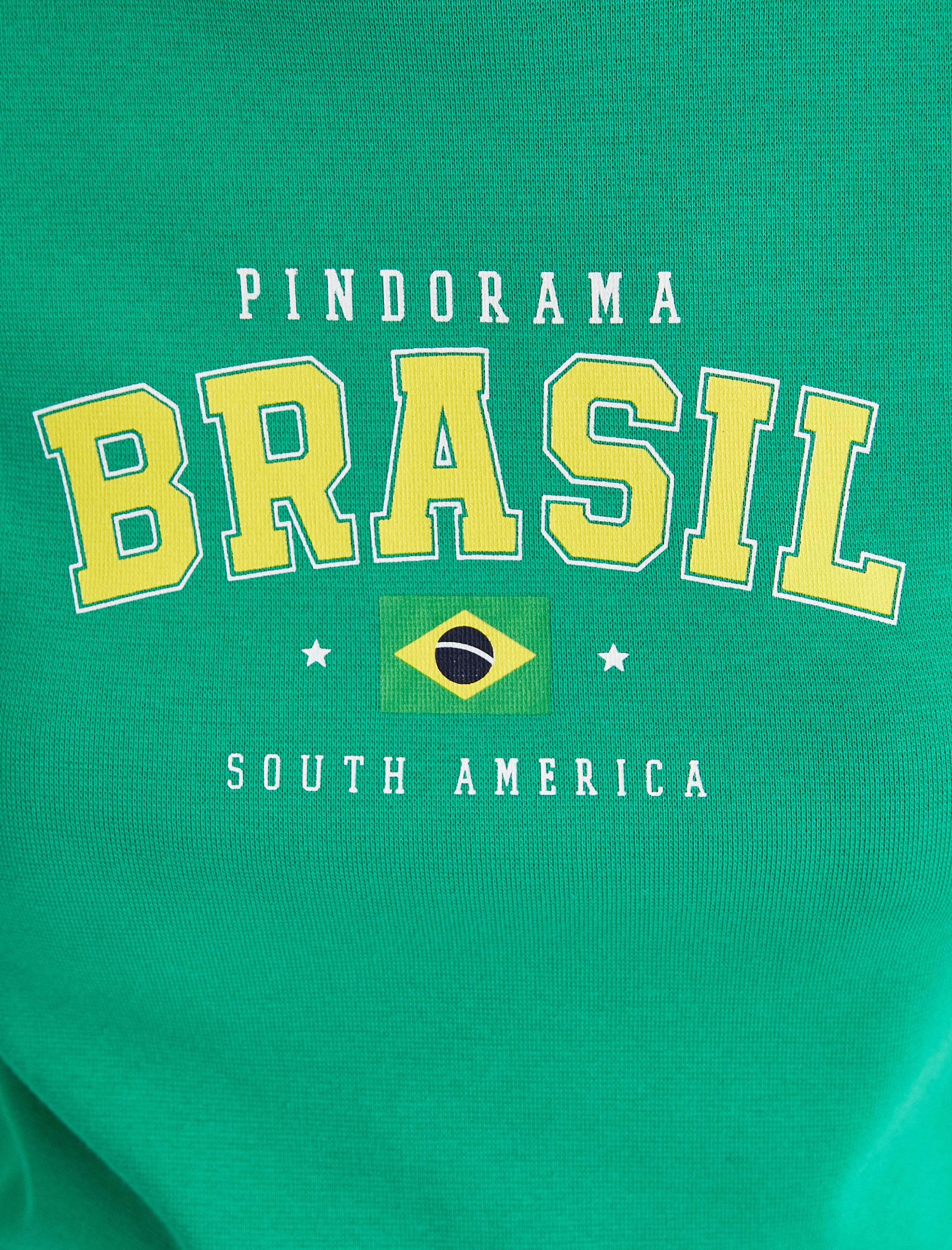   Brasil Tişört Kısa Kollu Bisiklet Yaka Slim Fit