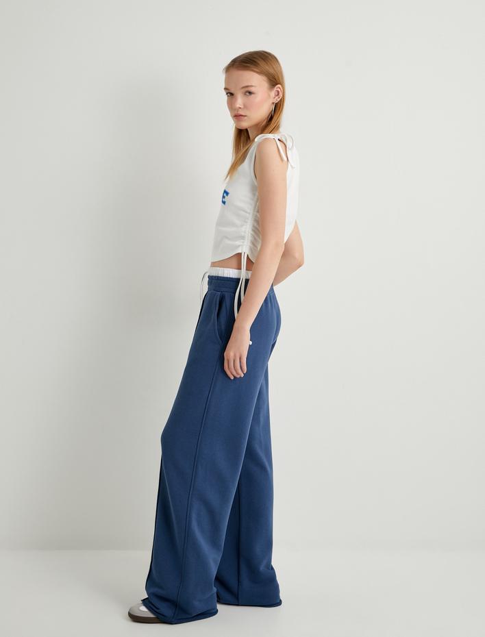  Tek Omuz Üst France Baskılı Fiyonk Detaylı Büzgülü Slim Fit