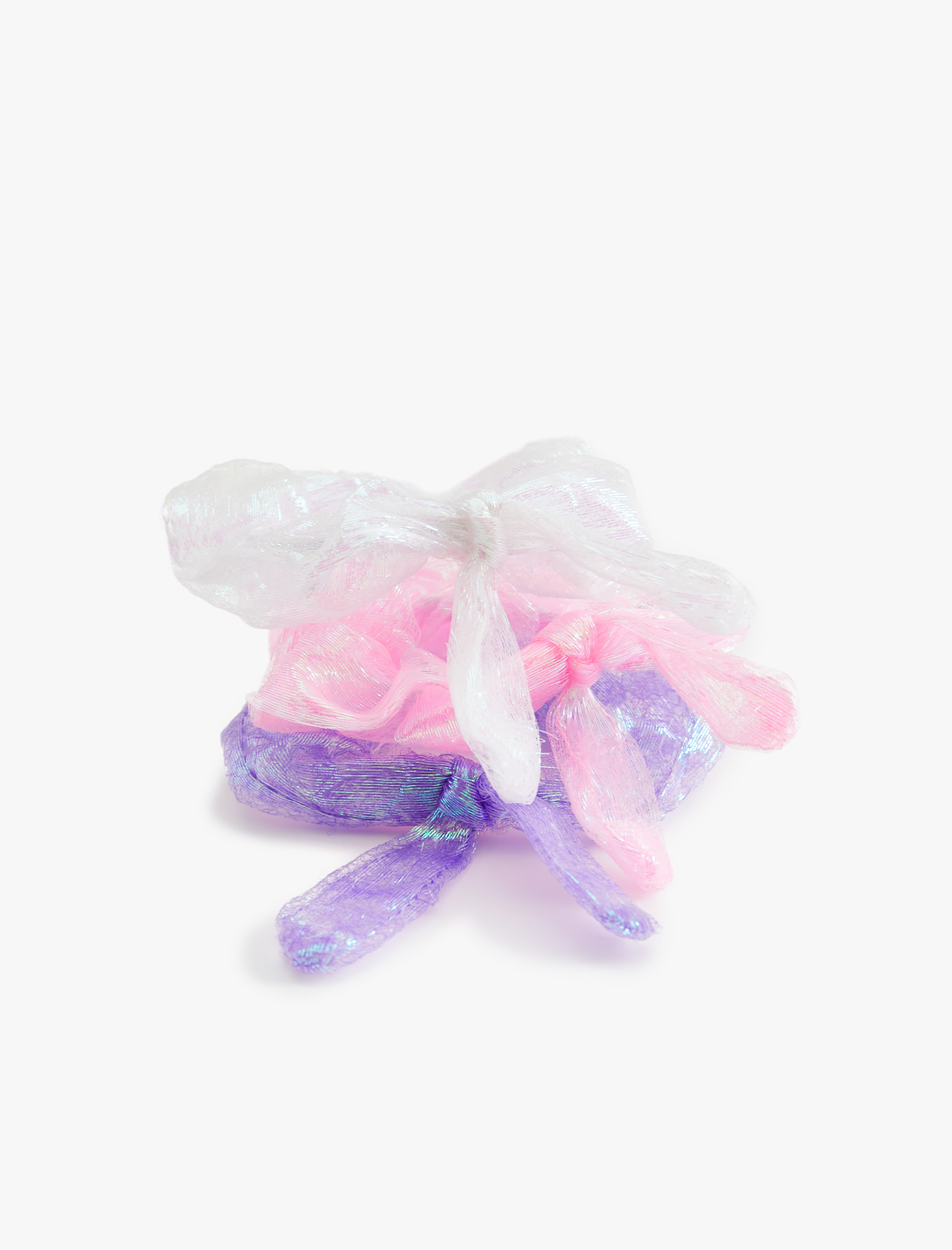  Kız Çocuk Parlak Detaylı 3'lü Saç Tokası Seti