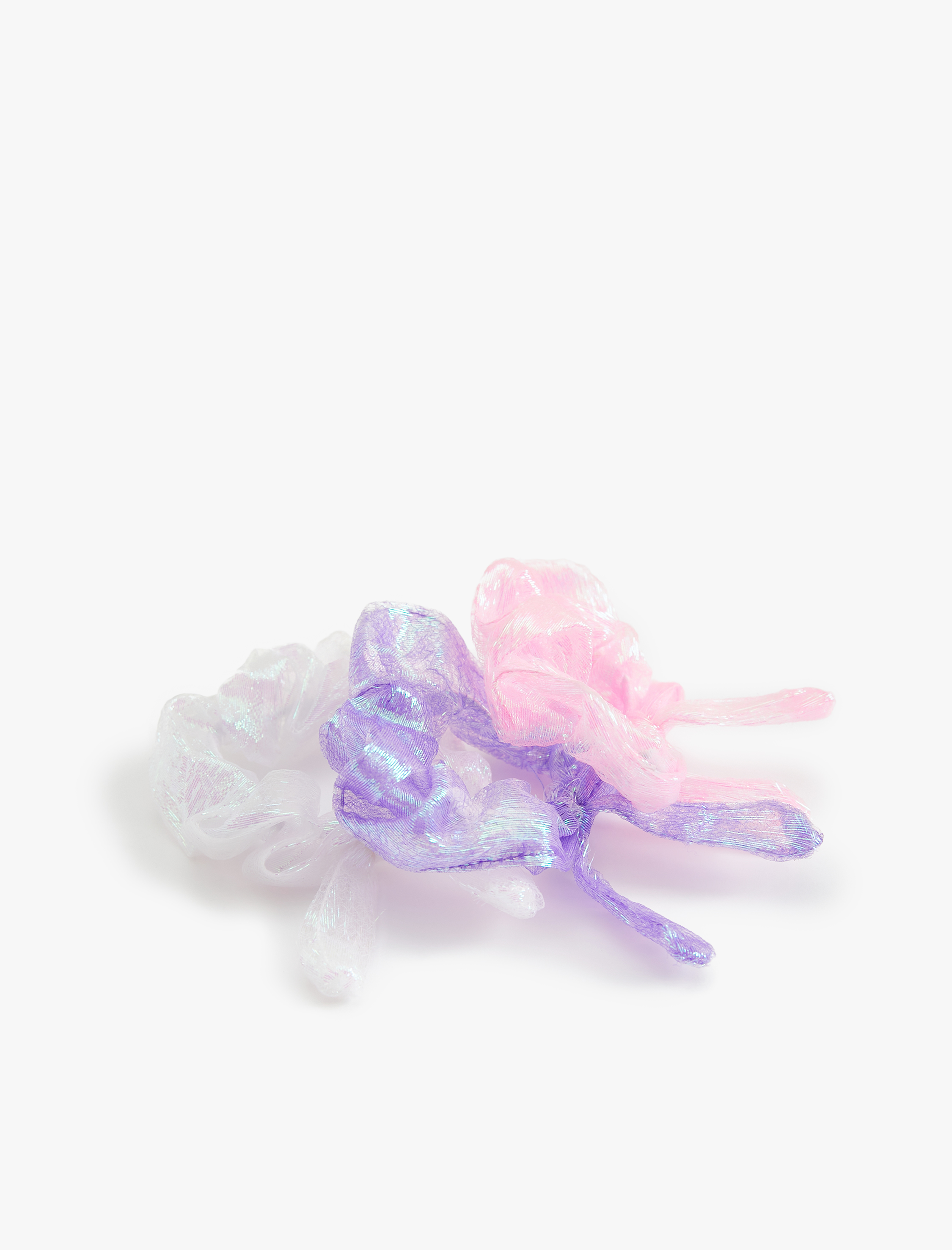  Kız Çocuk Parlak Detaylı 3'lü Saç Tokası Seti