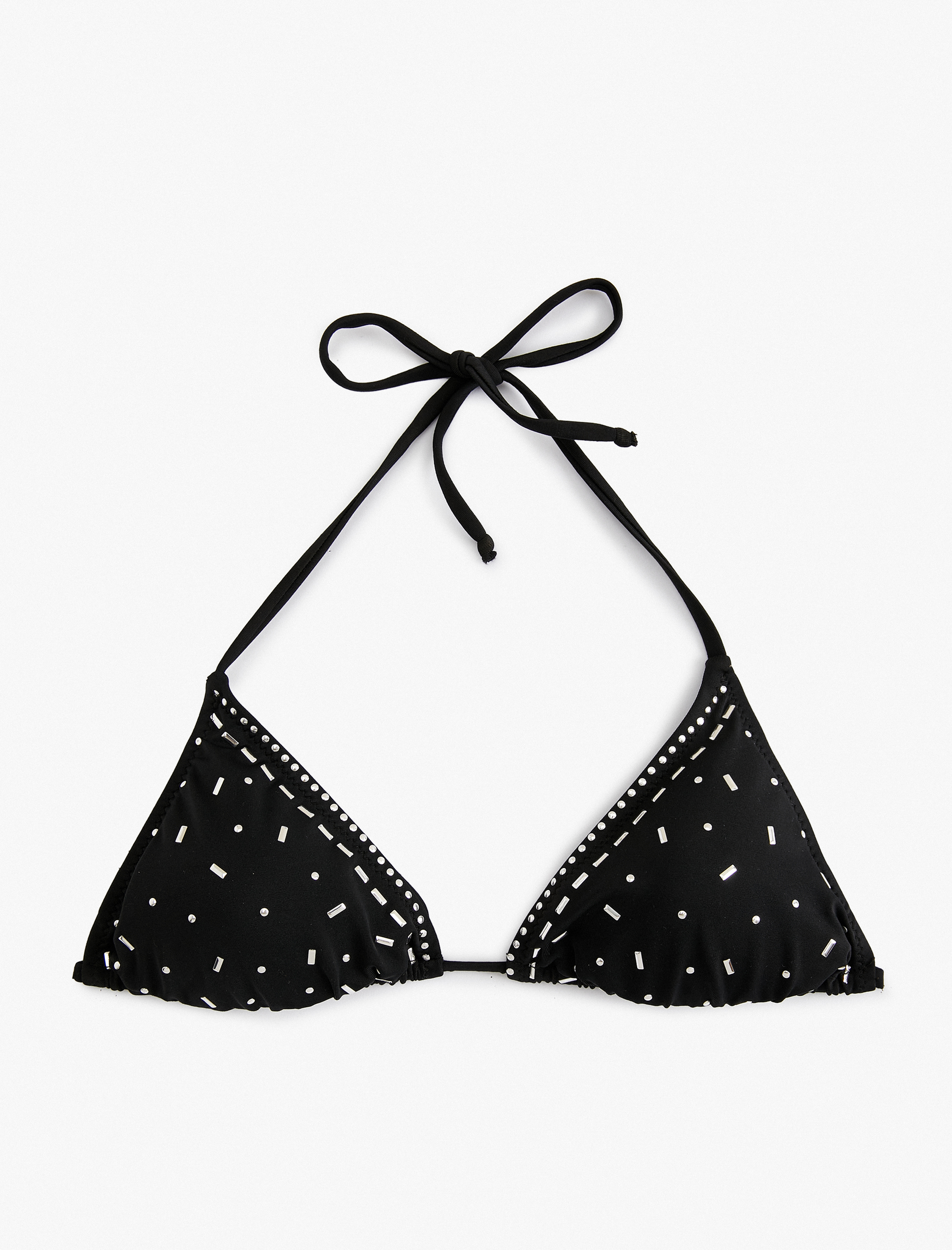   Taşlı Üçgen Bikini Üstü