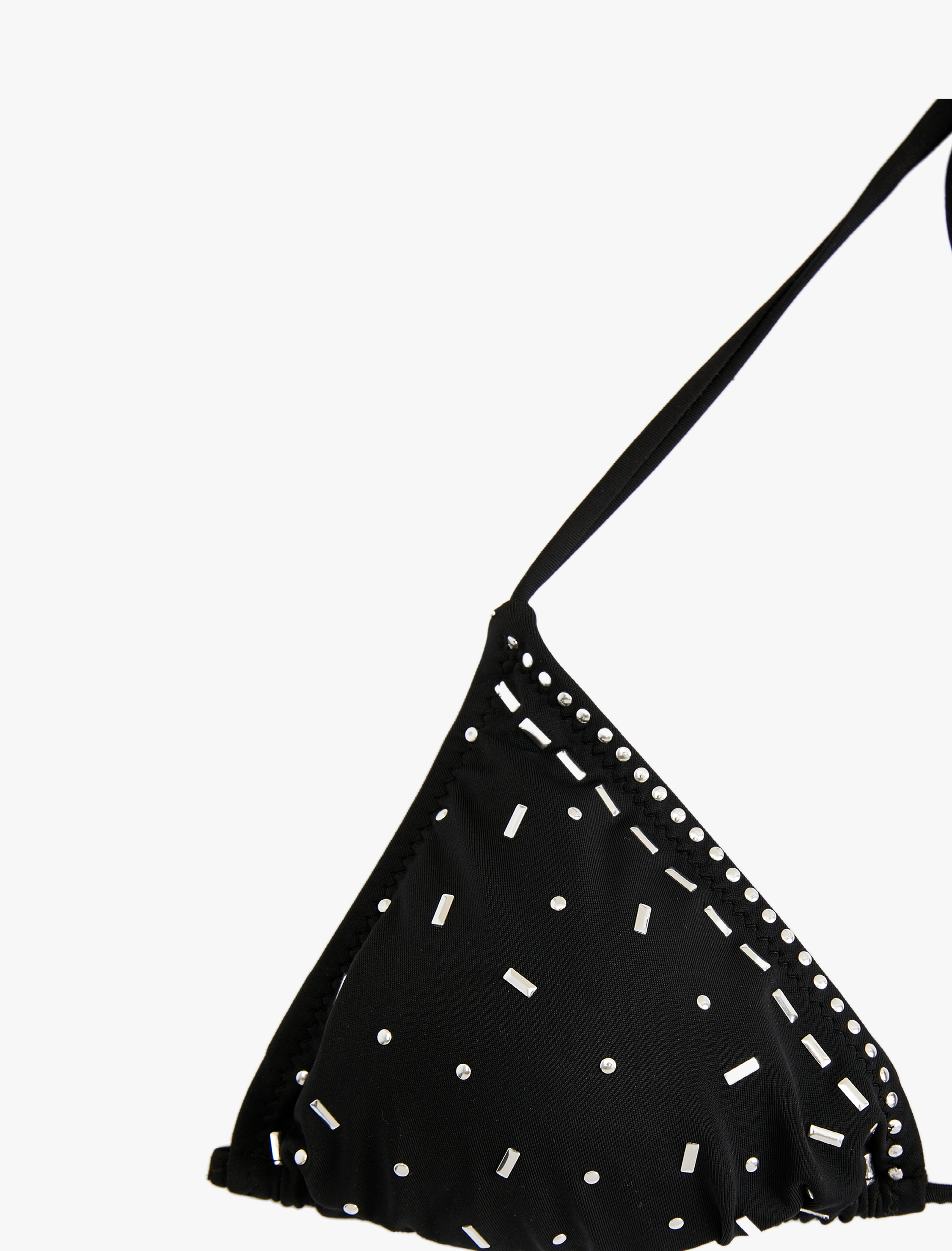   Taşlı Üçgen Bikini Üstü