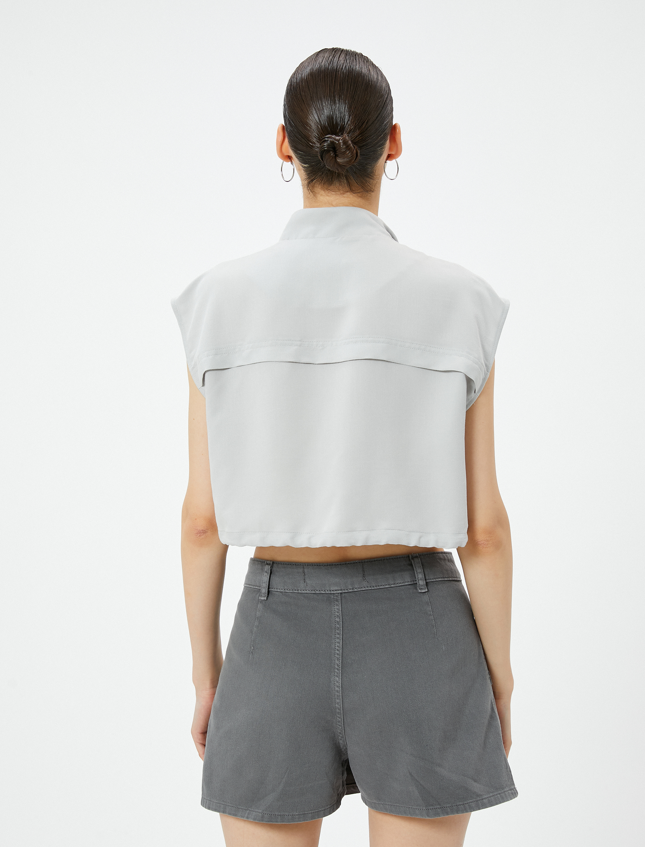   Kargo Mini Etek Rahat Kalıp Önden Cep Detaylı