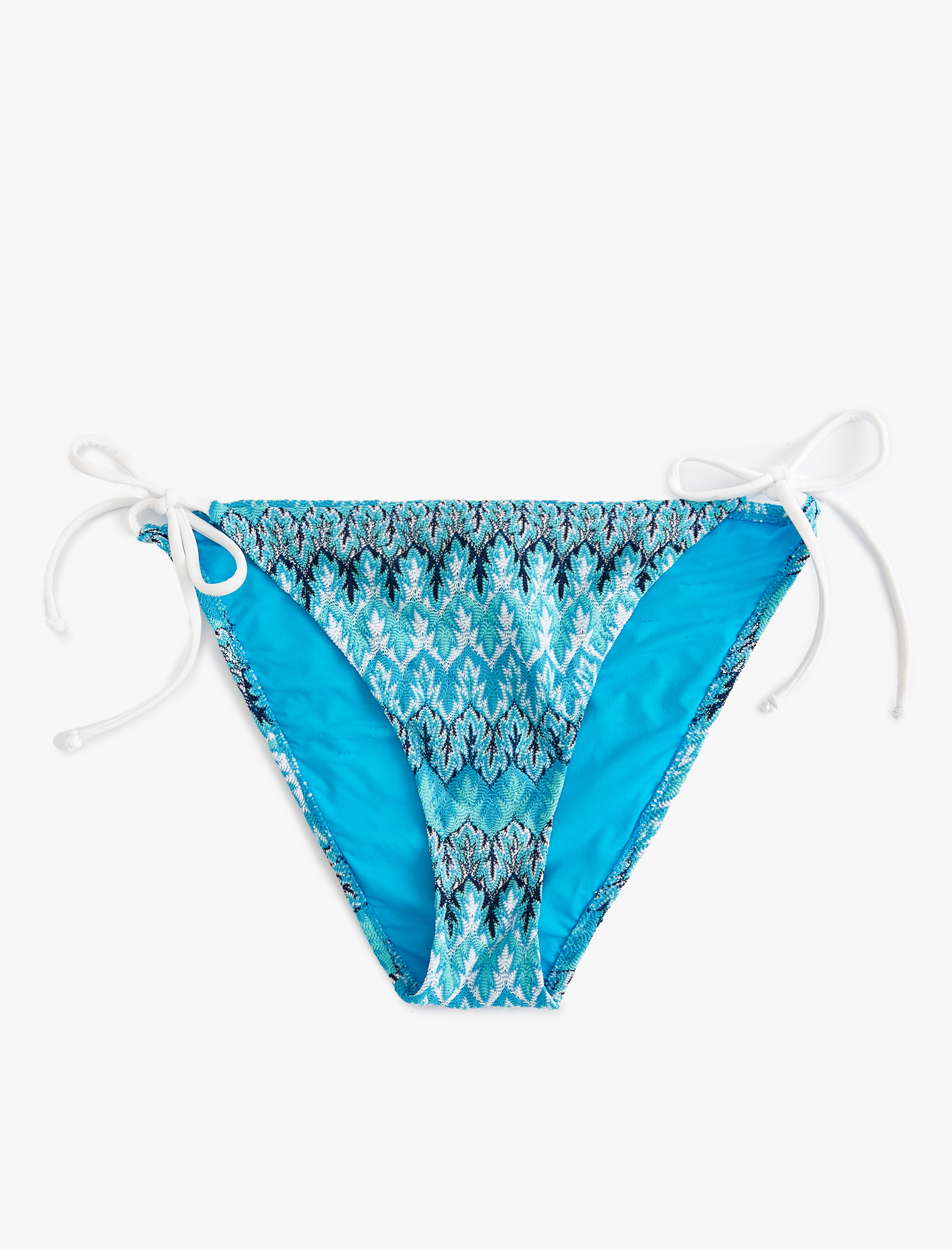   Brazilian Bikini Altı Desenli Yanları Bağlama Detaylı
