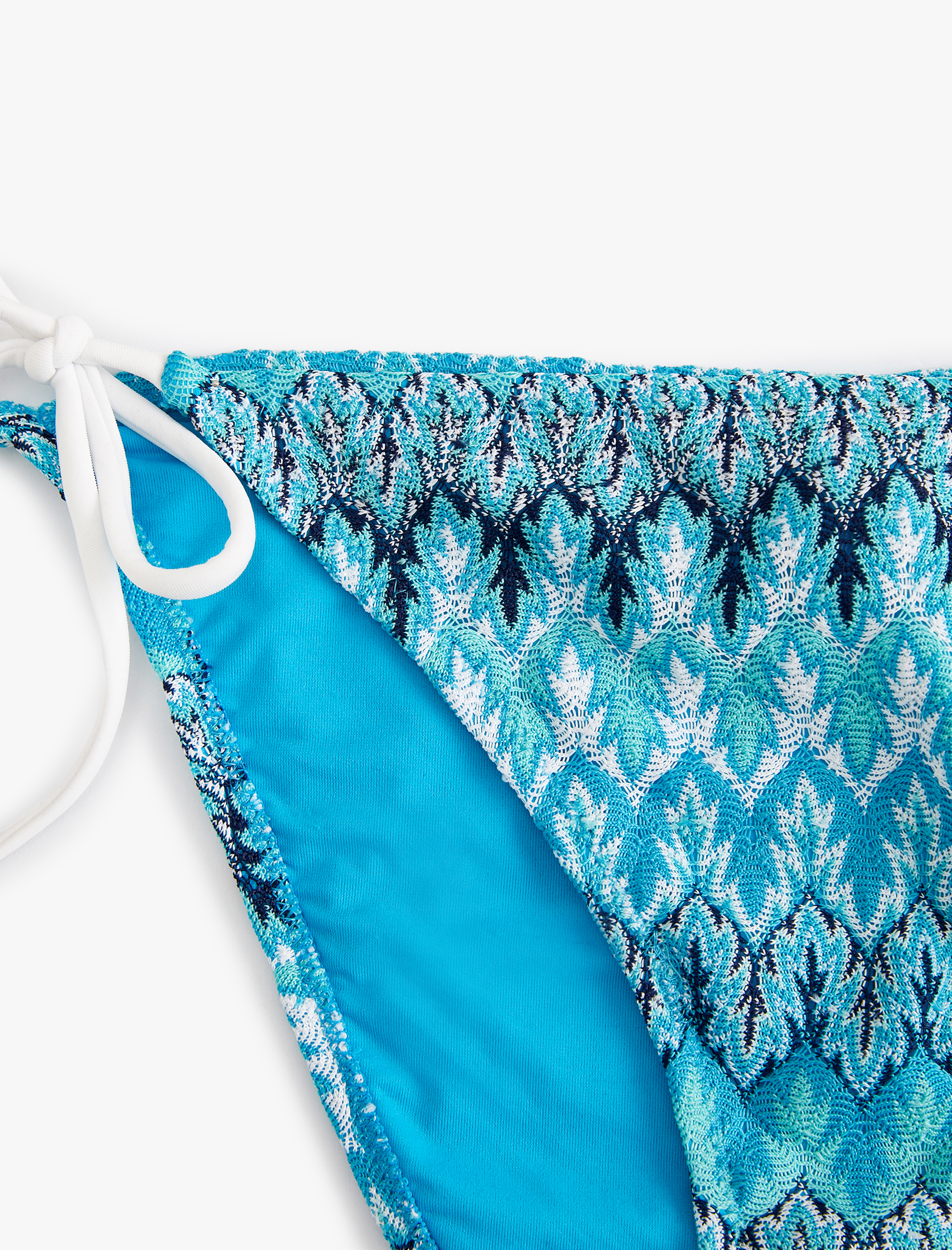   Brazilian Bikini Altı Desenli Yanları Bağlama Detaylı