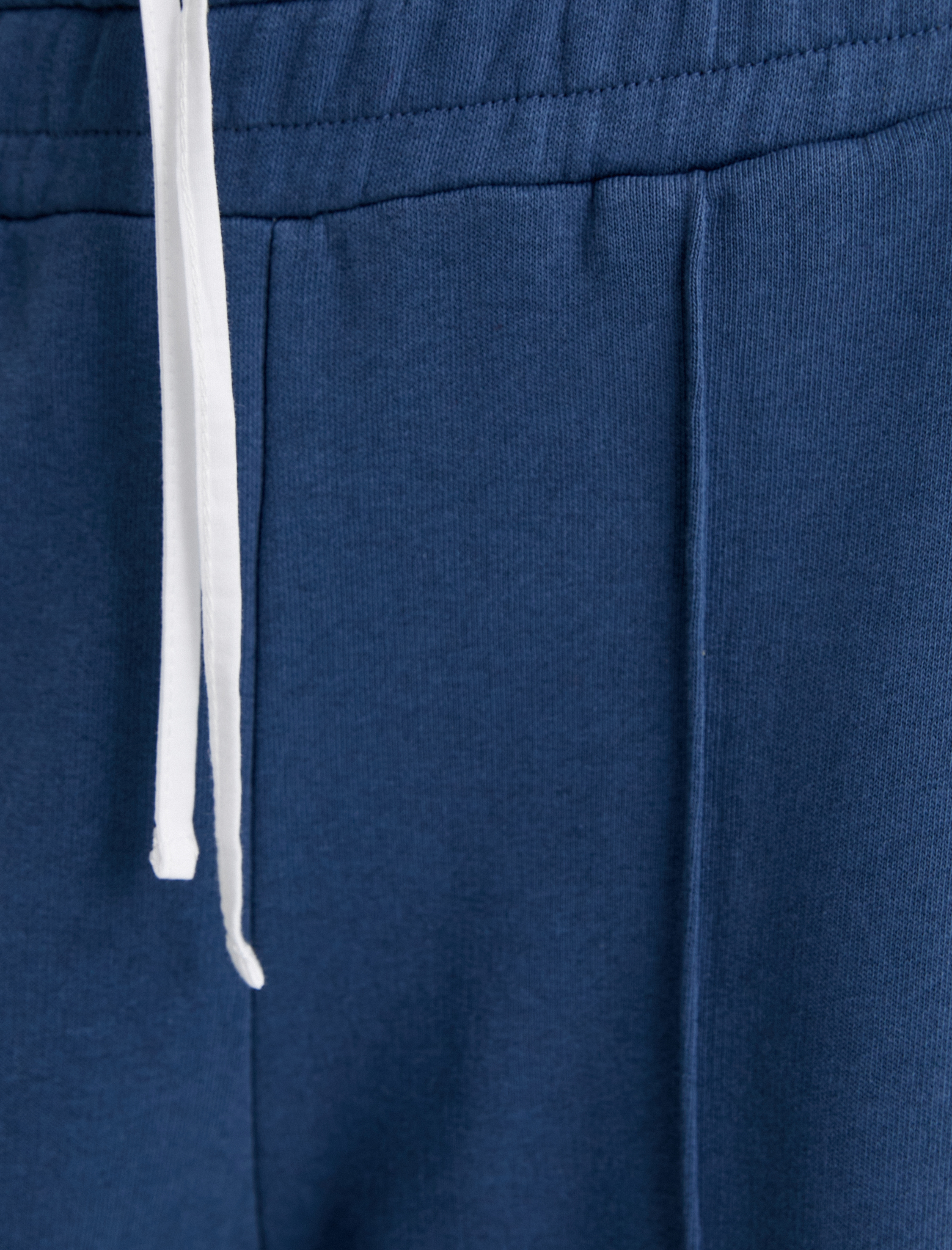 Bol Paça Eşofman Altı Çift Bel Detaylı Nervürlü Cepli Rahat Kalıp