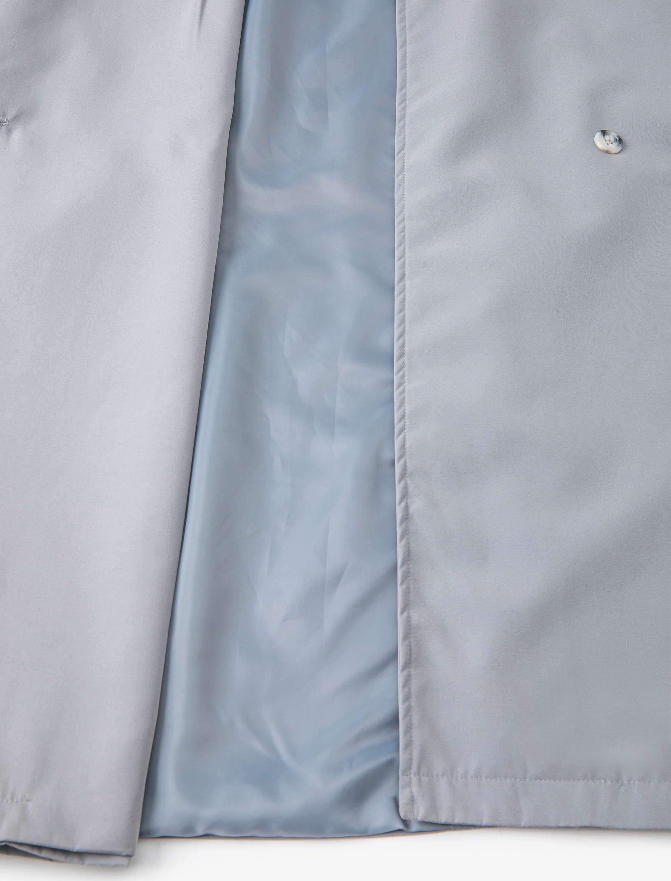   Trençkot Uzun Kruvaze Düğmeli Apolet Detaylı