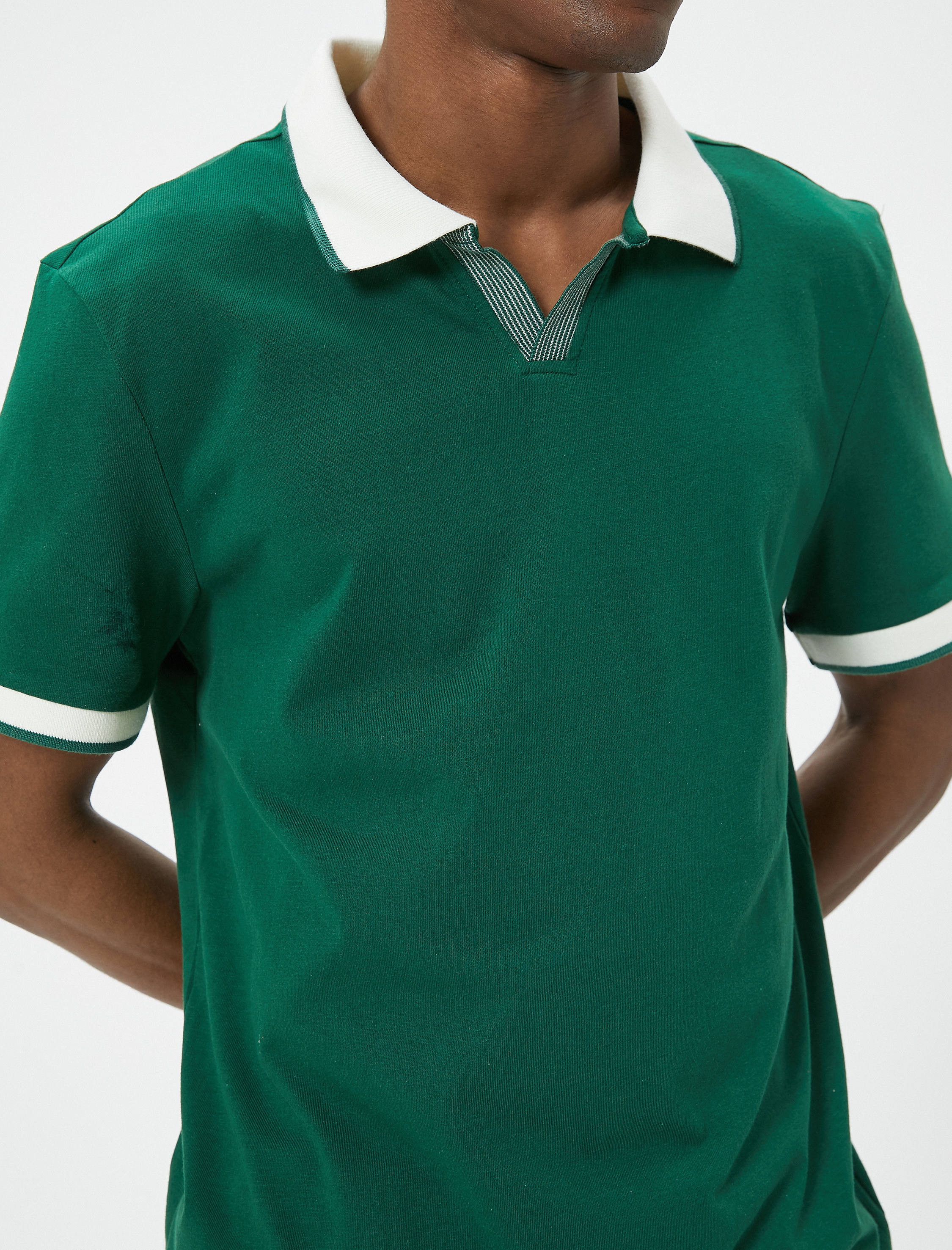   Polo Yaka Tişört Slim Fit Kısa Kollu
