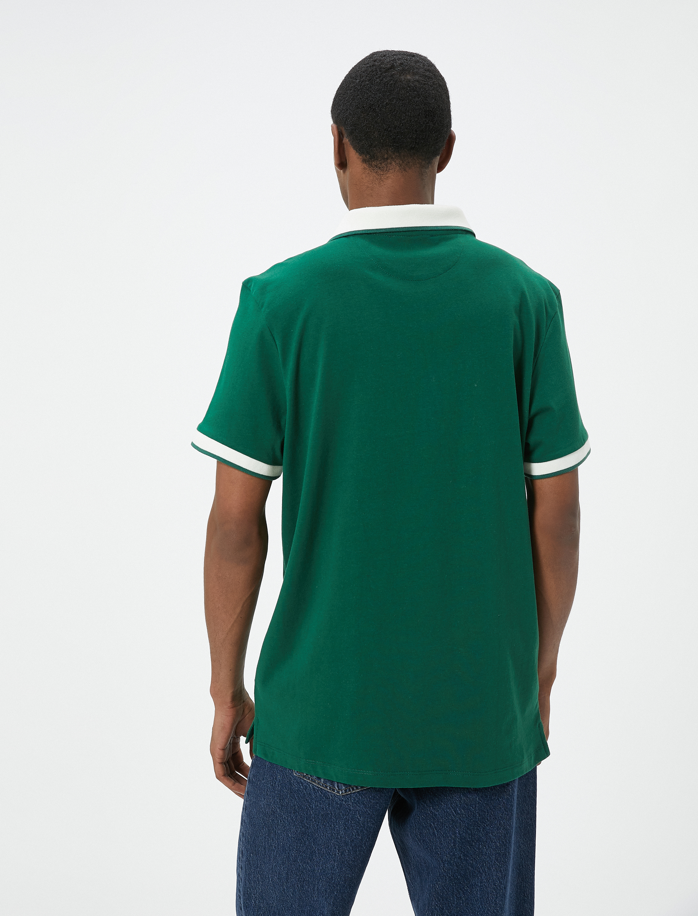   Polo Yaka Tişört Slim Fit Kısa Kollu