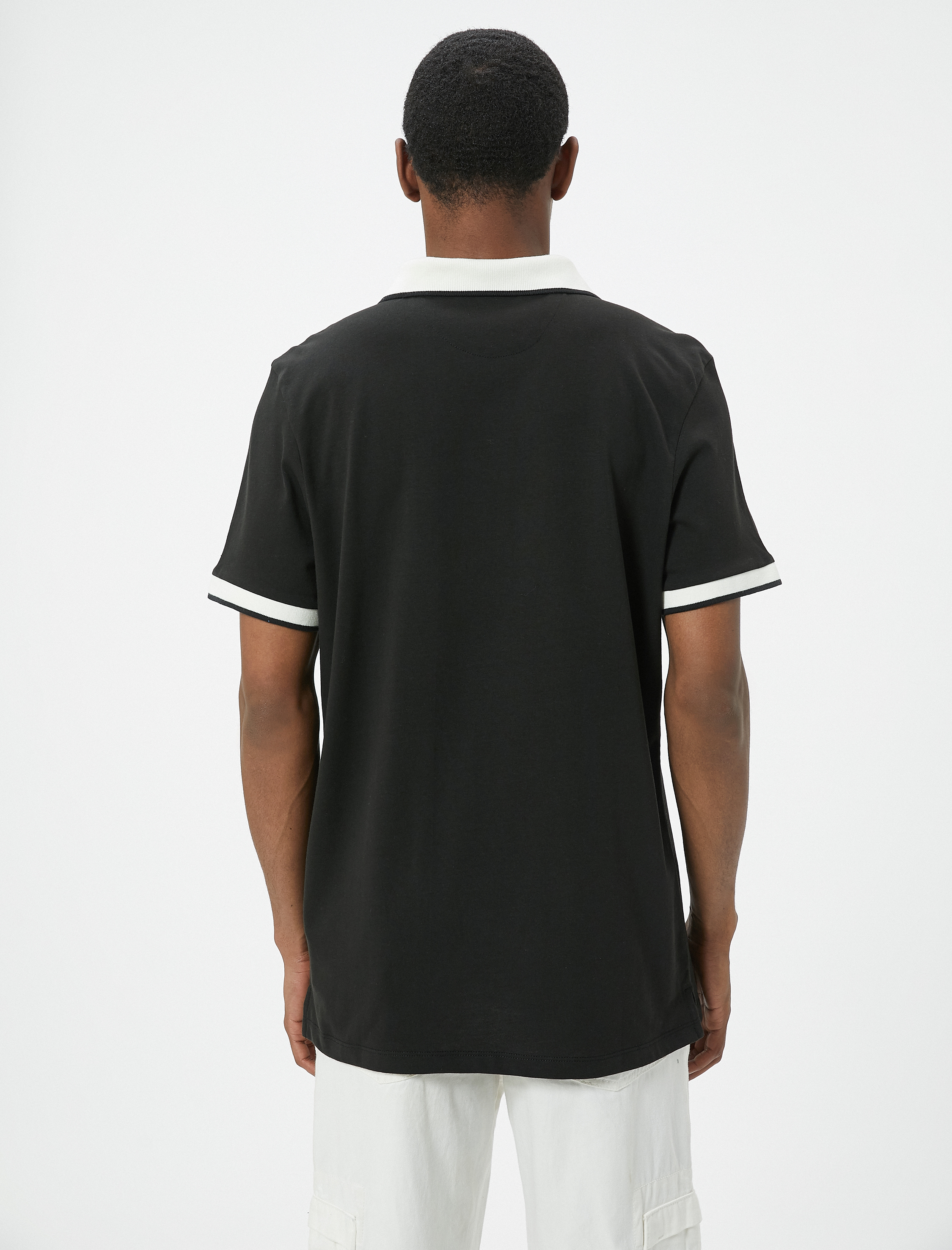   Polo Yaka Tişört Slim Fit Kısa Kollu