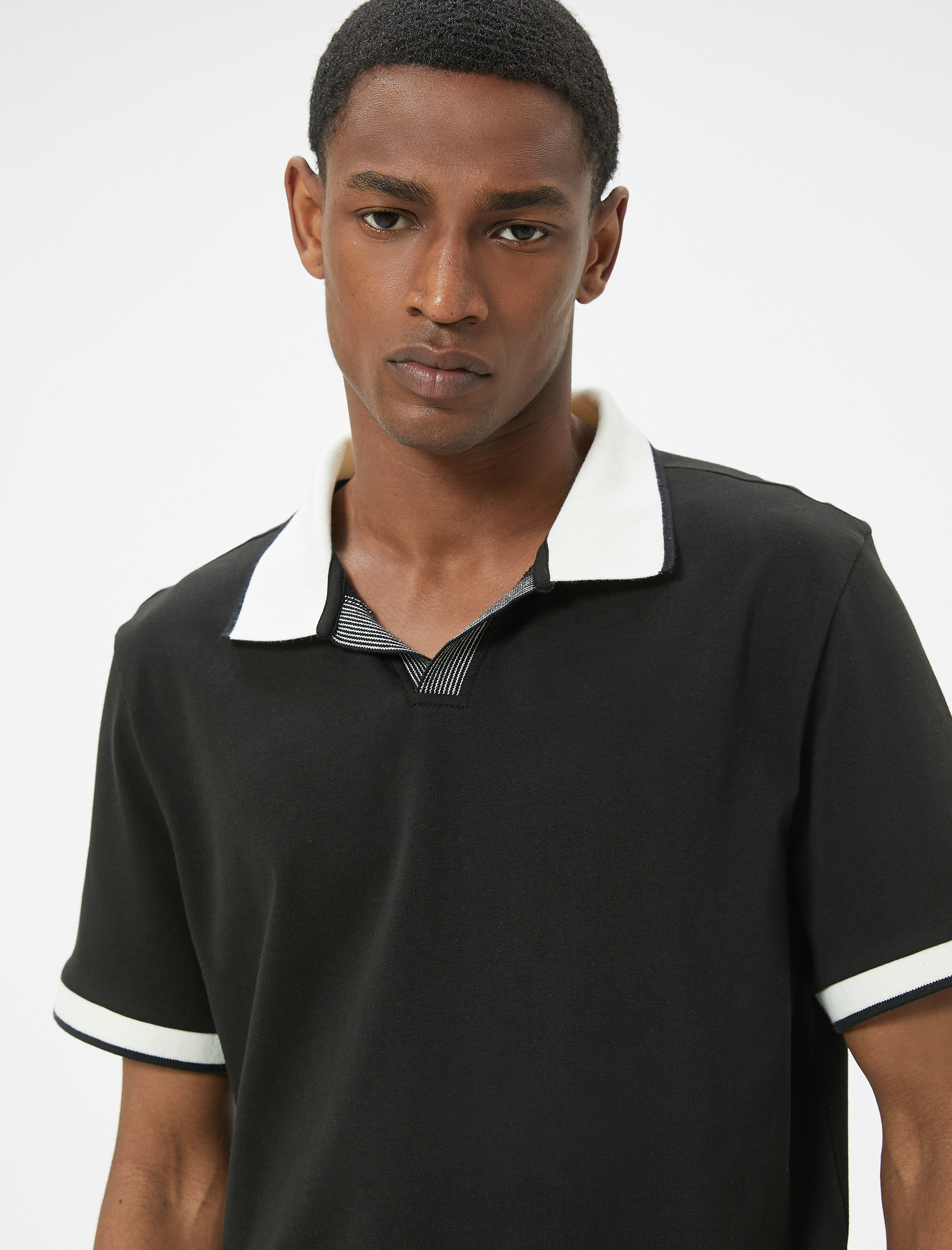   Polo Yaka Tişört Slim Fit Kısa Kollu