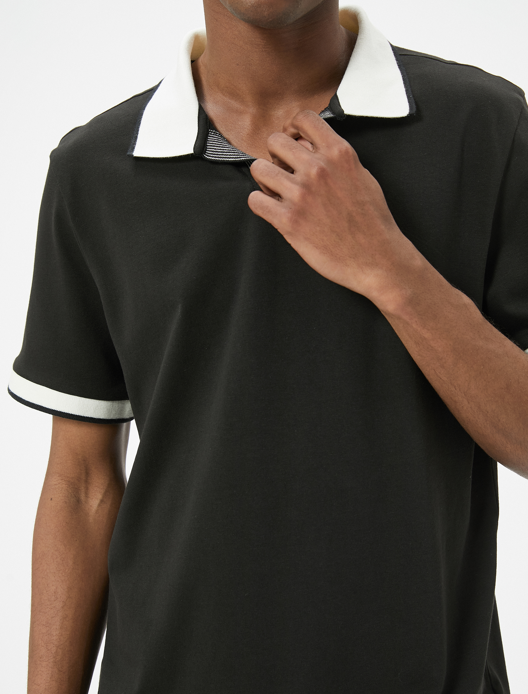   Polo Yaka Tişört Slim Fit Kısa Kollu