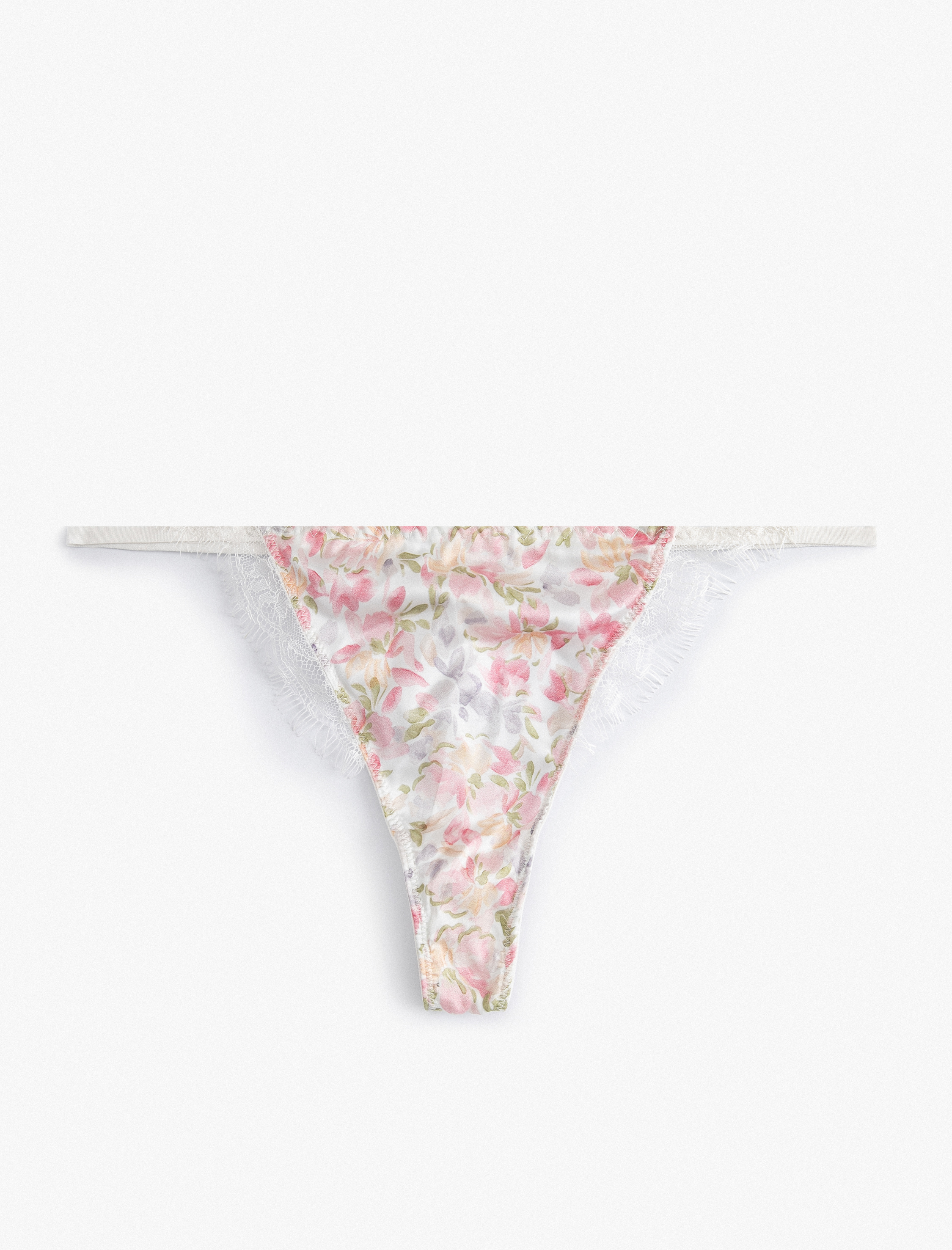   Dantelli Çiçekli String Külot