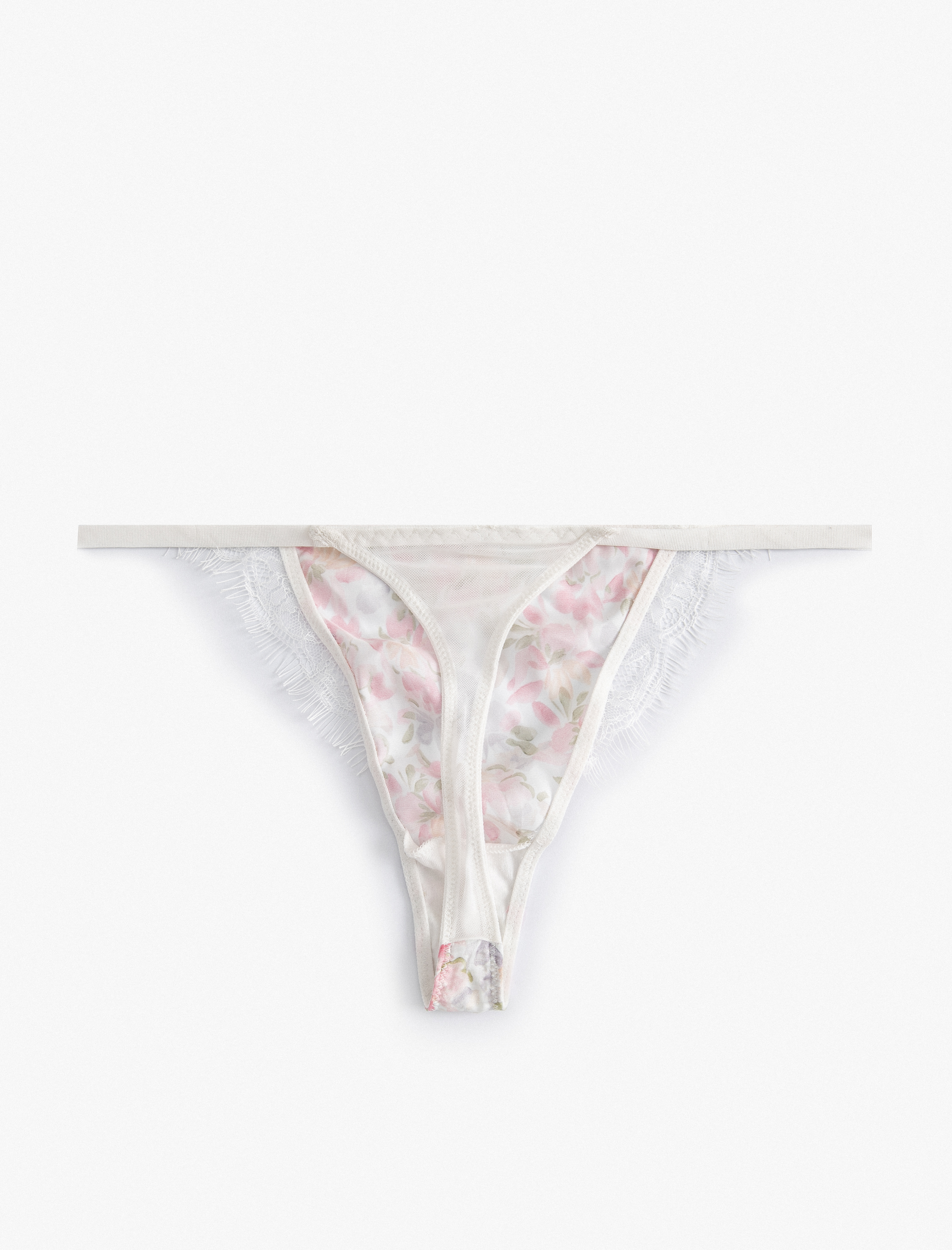   Dantelli Çiçekli String Külot