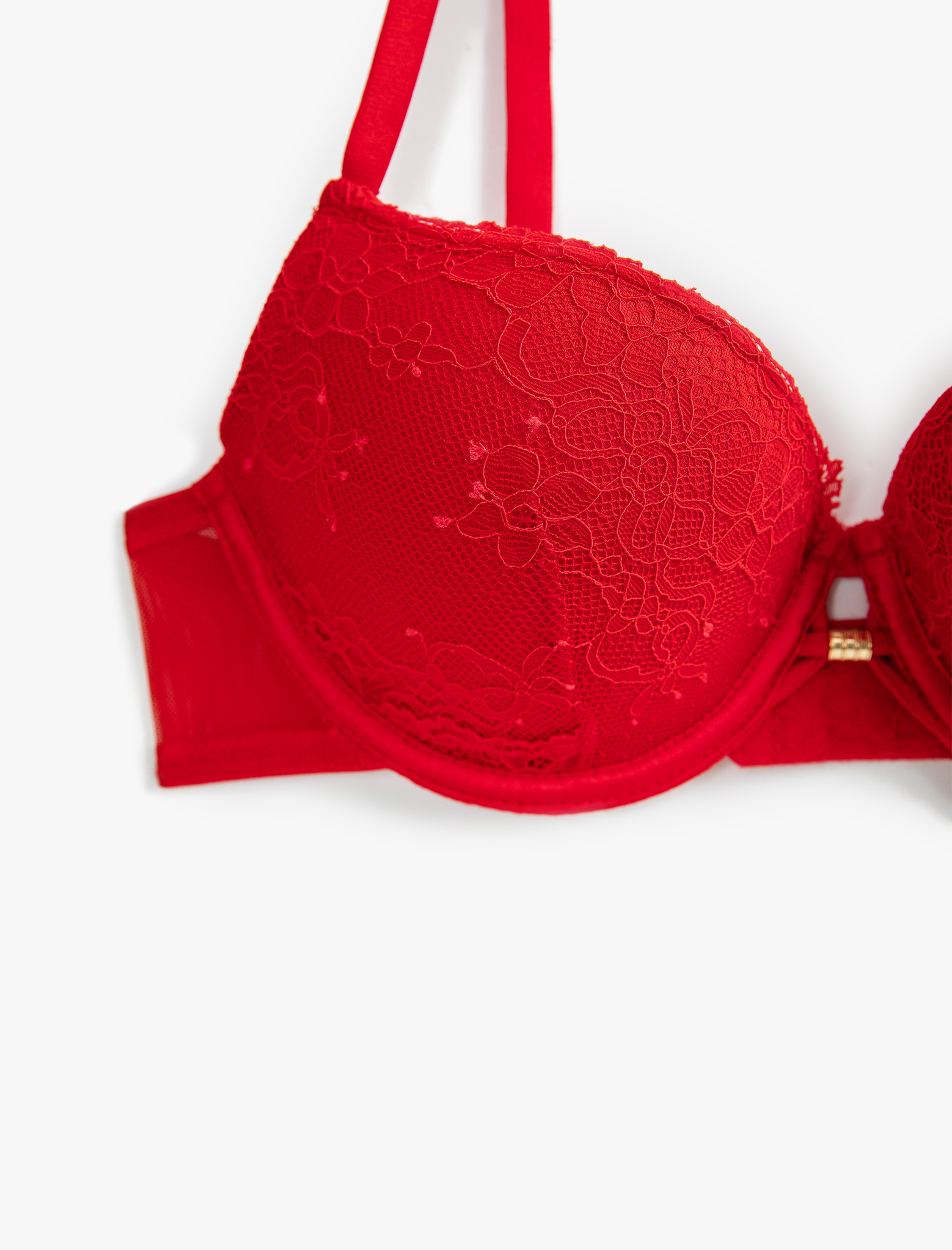   Ekstra Dolgulu Sütyen Dantelli Destekli Balenli Kaplı