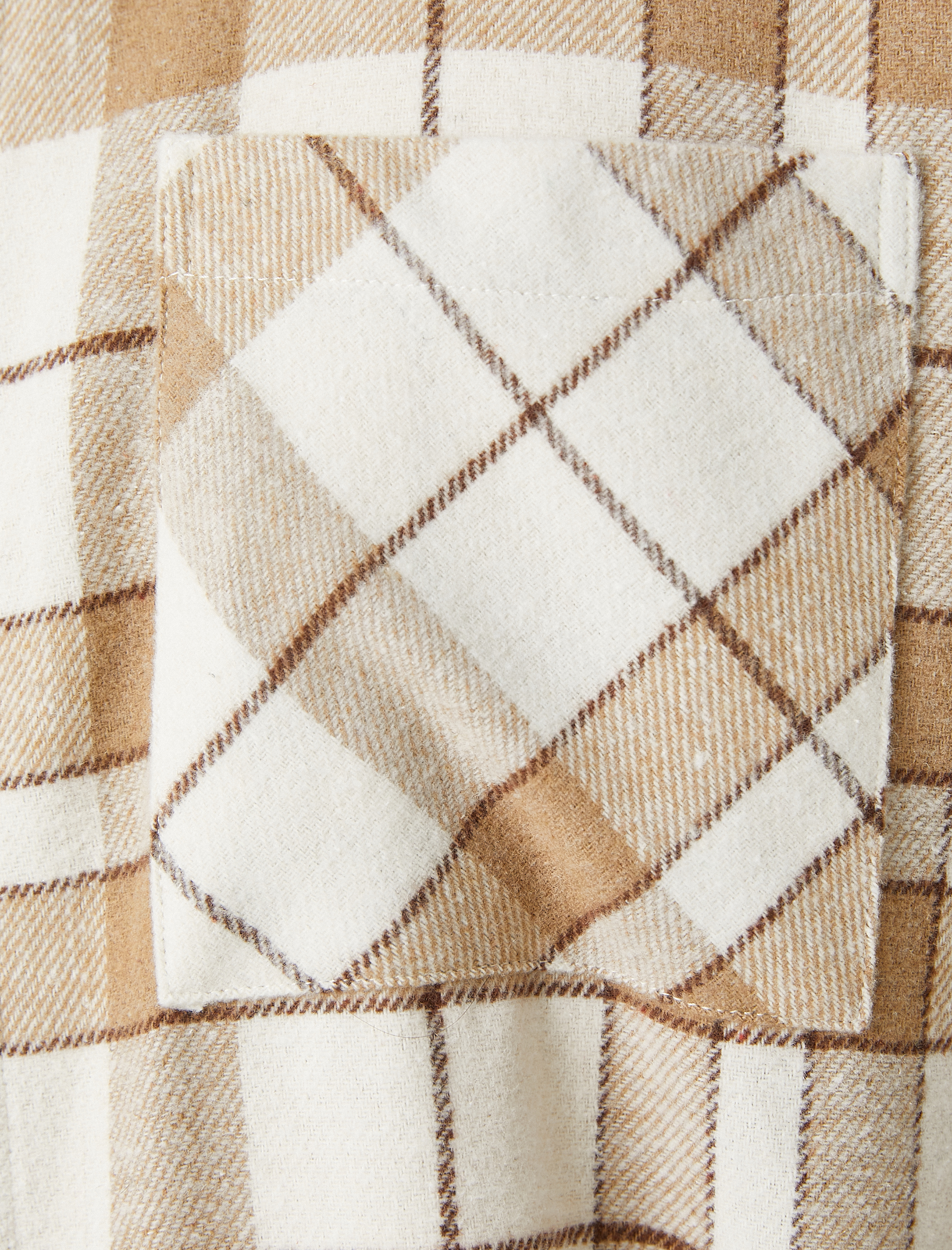   Oduncu Gömleği Cep Detaylı Klasik Yaka Uzun Kollu