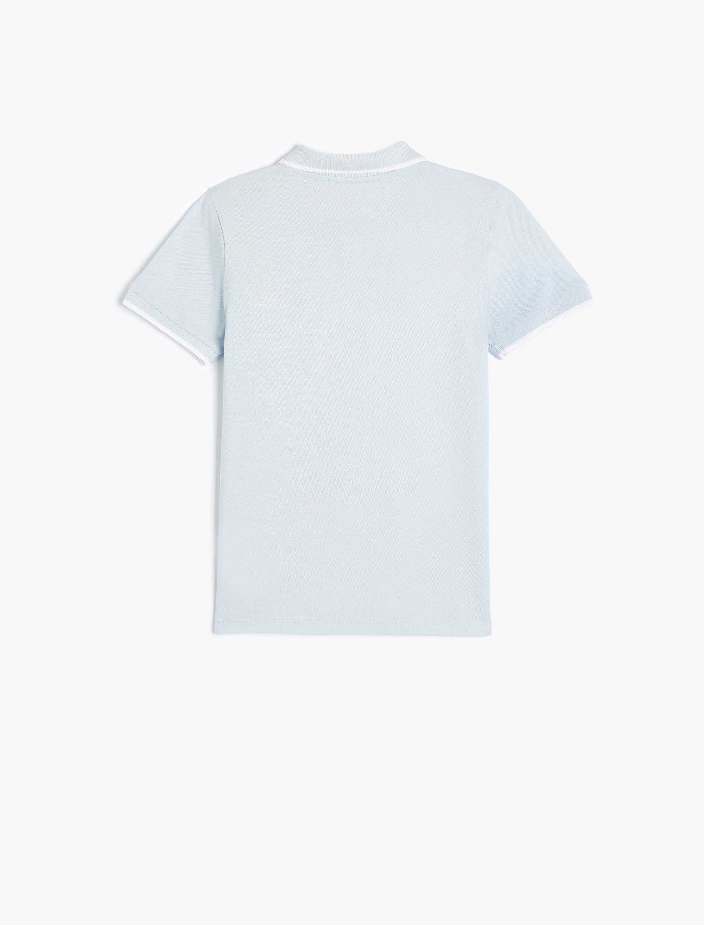  Erkek Çocuk Basic Polo Yaka Tişört Kısa Kollu Pamuklu