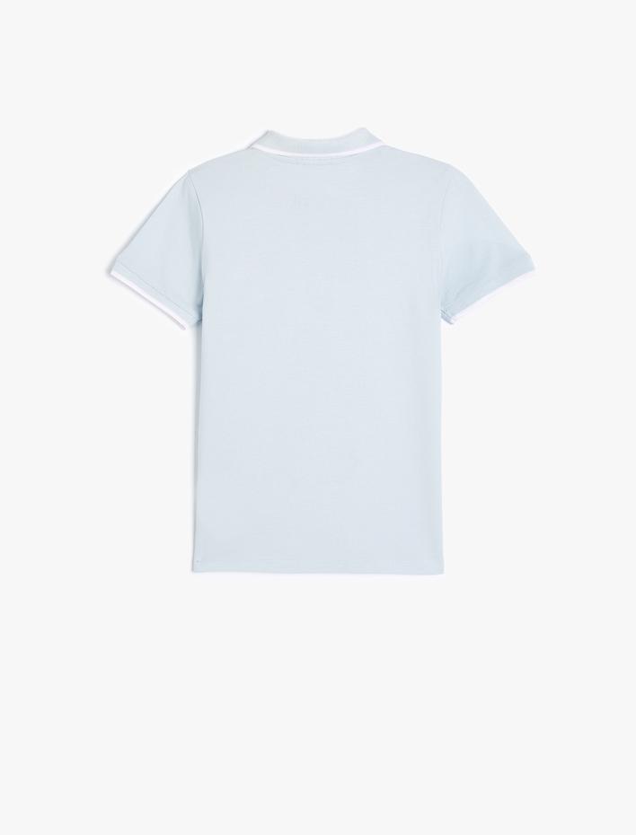 Erkek Çocuk Basic Polo Yaka Tişört Kısa Kollu Pamuklu