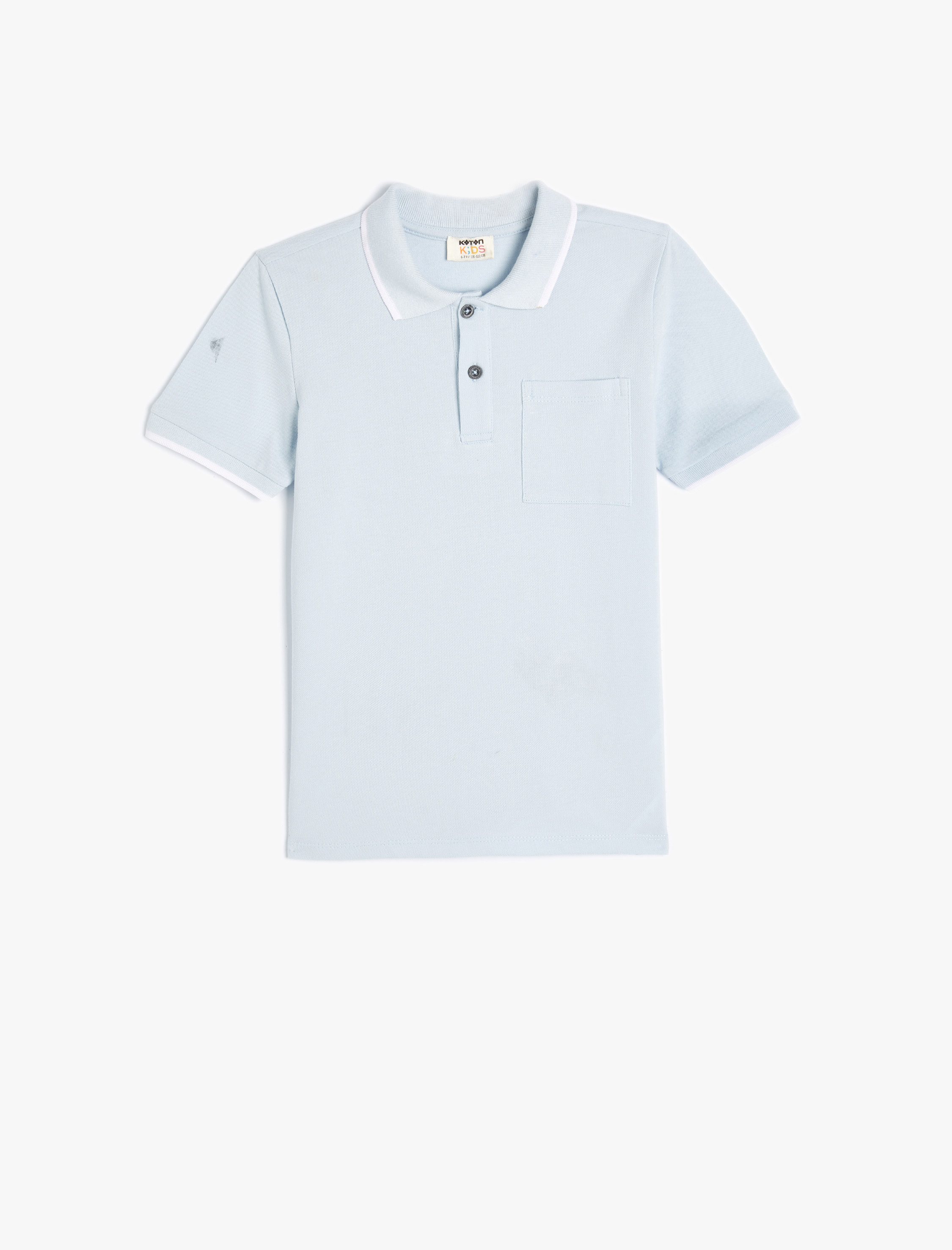  Erkek Çocuk Basic Polo Yaka Tişört Kısa Kollu Pamuklu