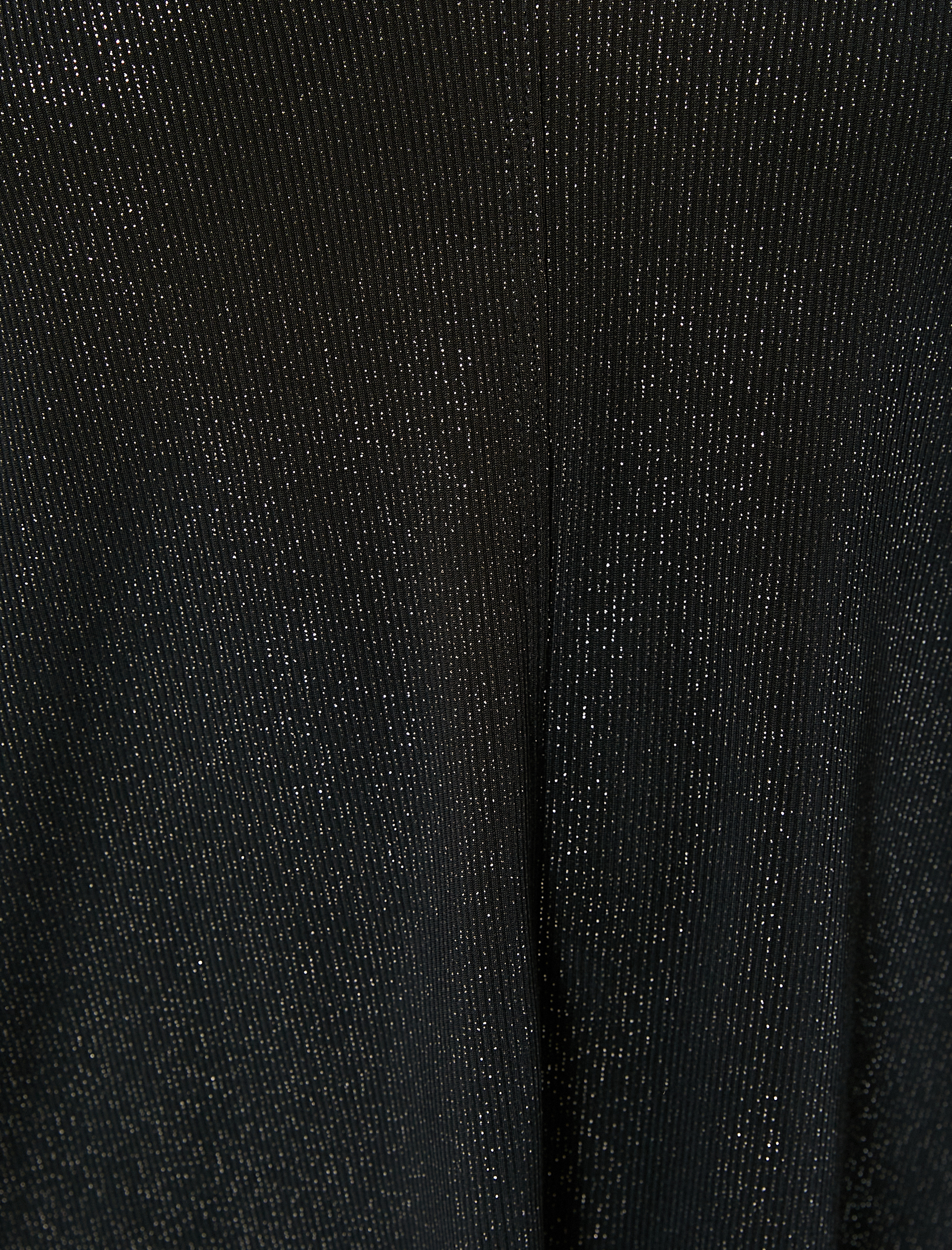   V Yaka Tişört Uzun Kollu Simli