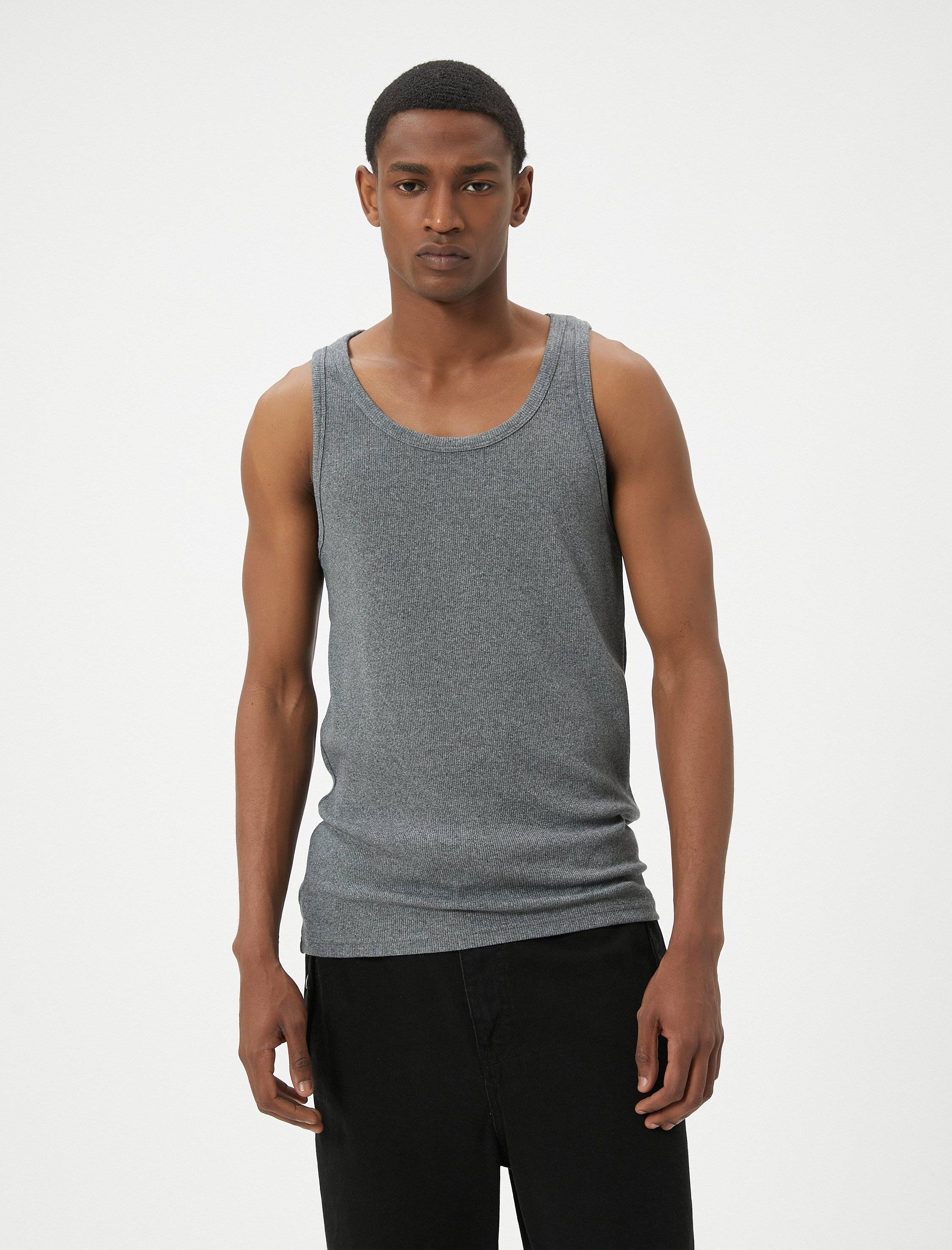   Basic Atlet Yuvarlak Yaka Pamuk Karışımlı