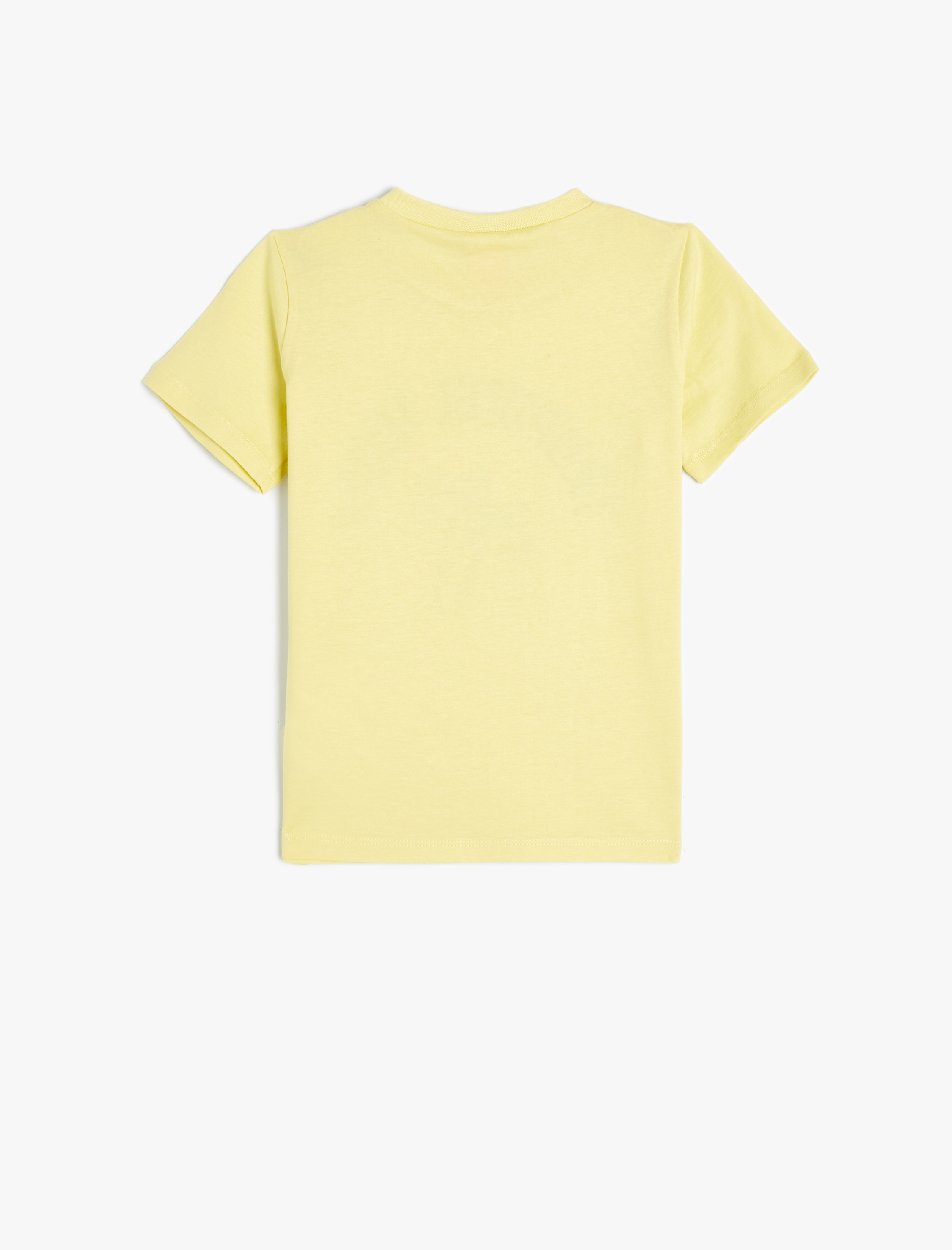  Erkek Bebek Tişört Tropik Baskılı Kısa Kollu Bisiklet Yaka Pamuklu