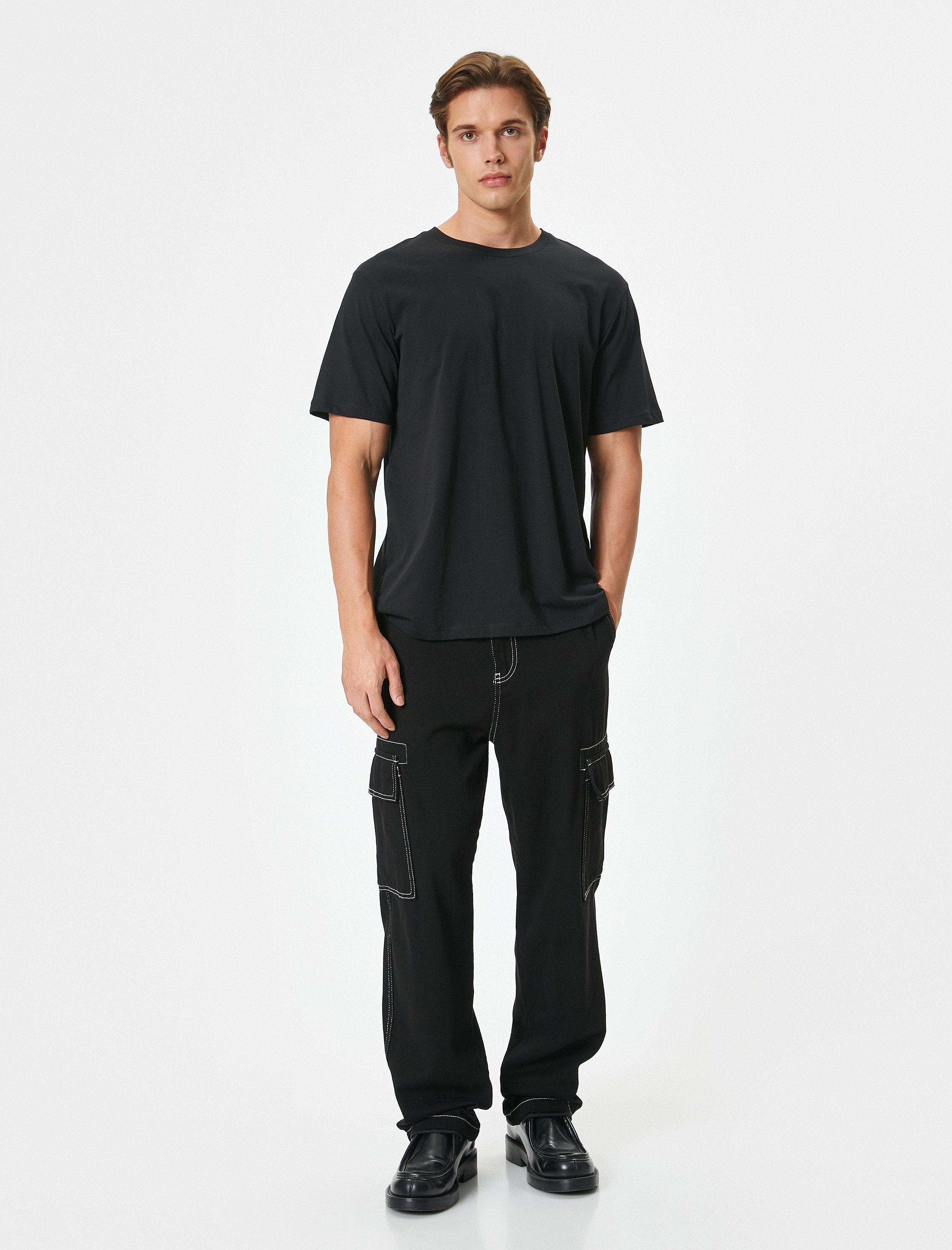   Bisiklet Yaka Regular Fit Pamuklu Kısa Kollu Basic Tişört