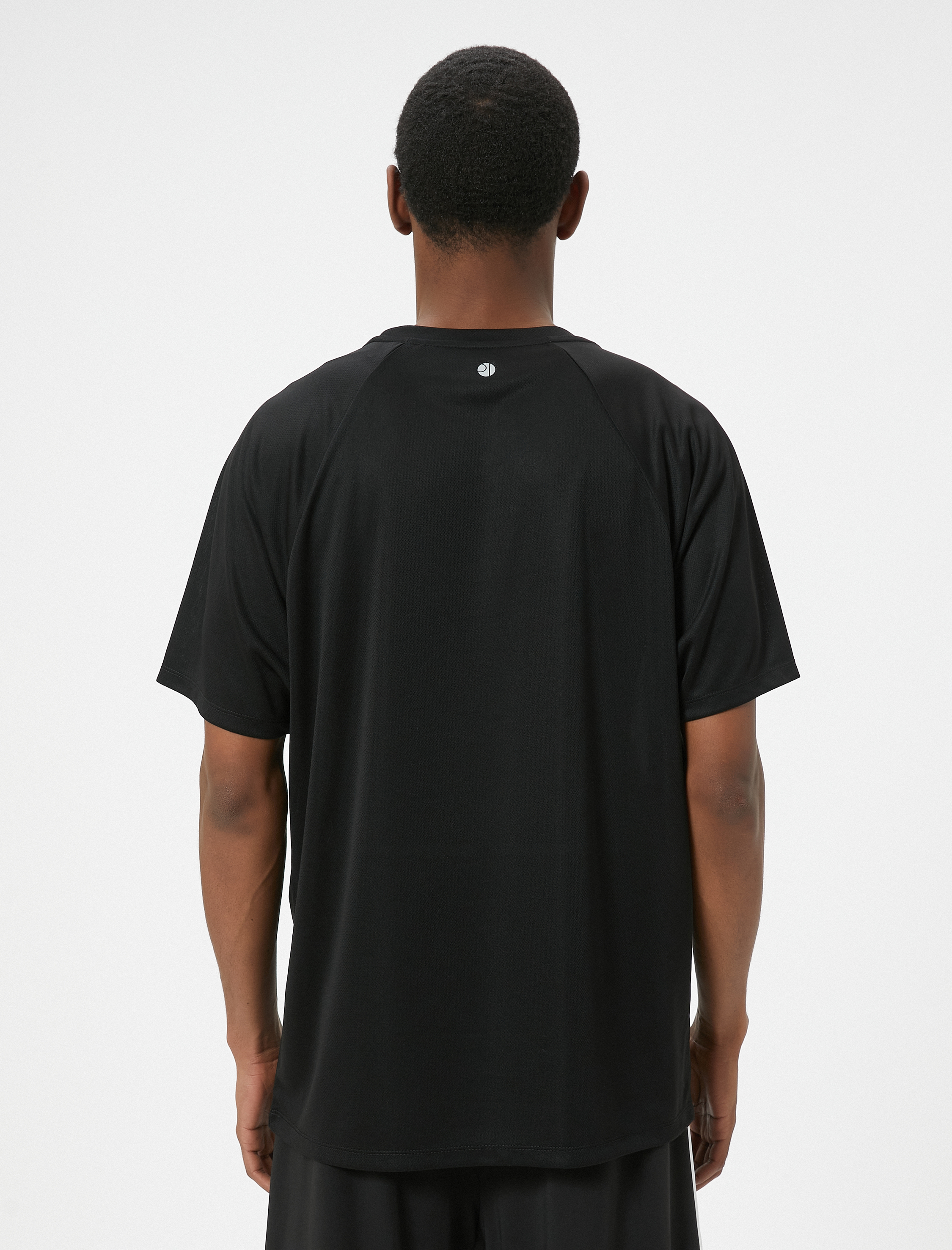   Spor Tişört Slogan Baskılı Kısa Kollu Bisiklet Yaka