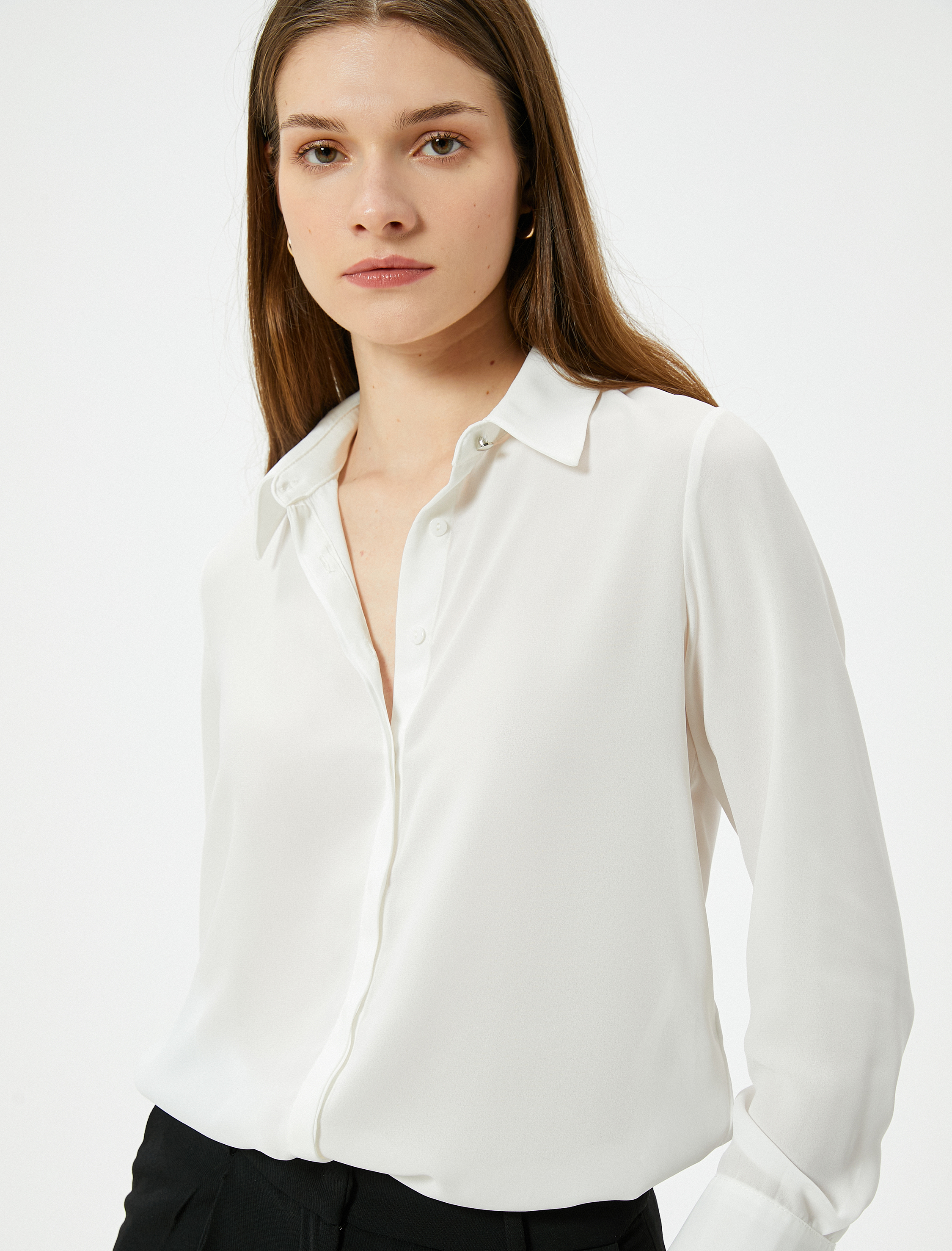   Klasik Gömlek Uzun Kollu Düğmeli Standart Kesim