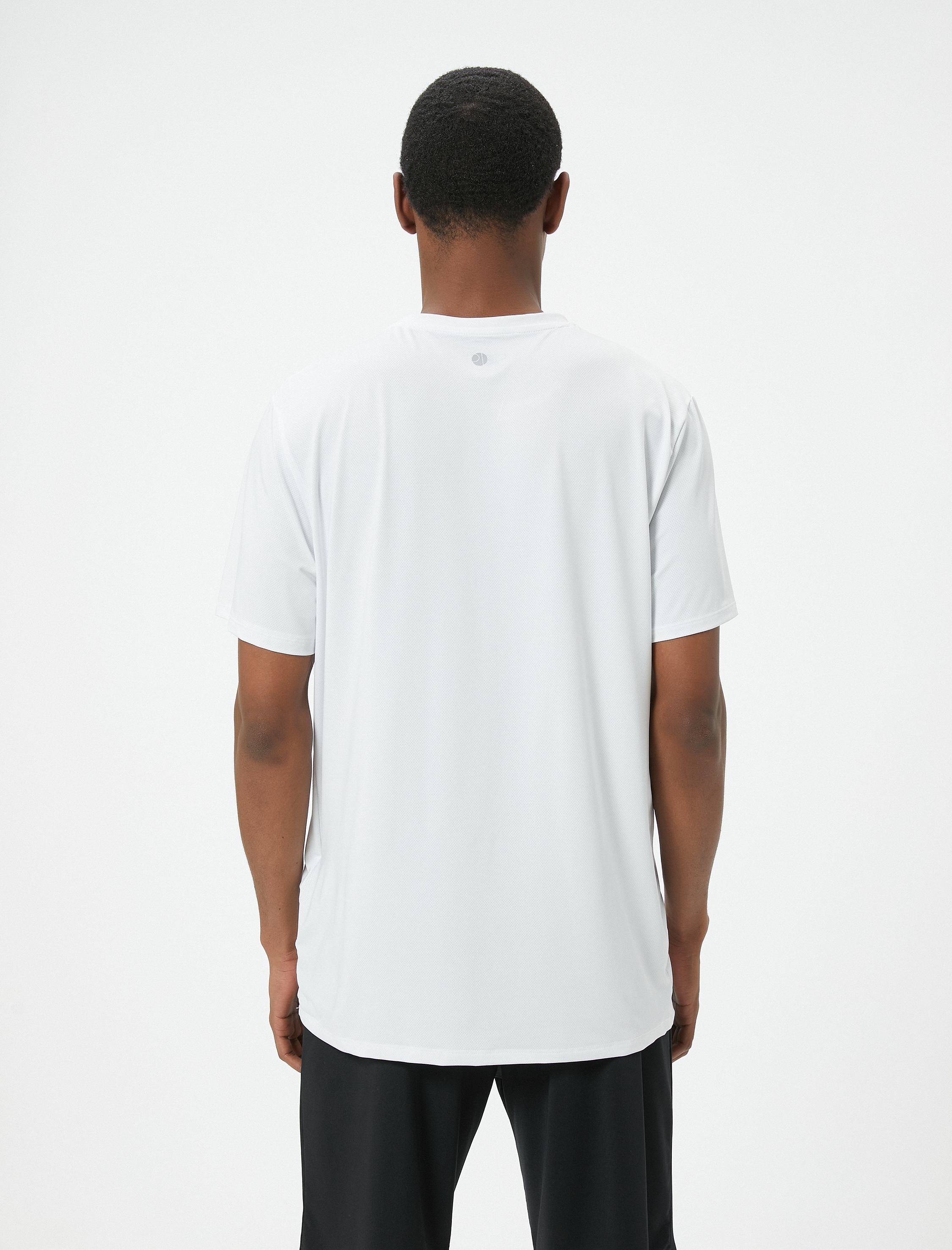   Spor Tişört Slogan Baskılı Kısa Kollu Bisiklet Yaka