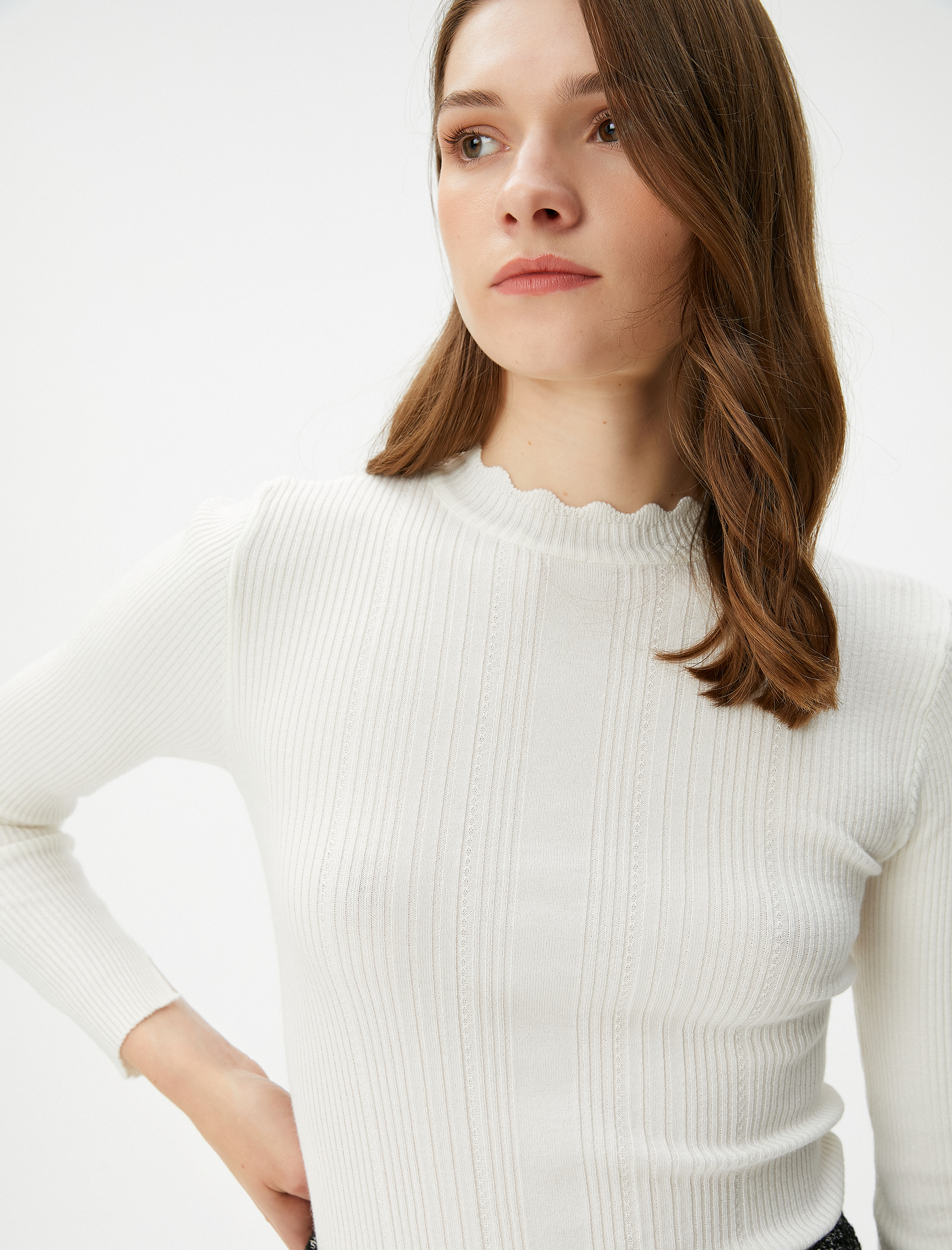   Triko Kazak Basic Yarım Balıkçı Yaka