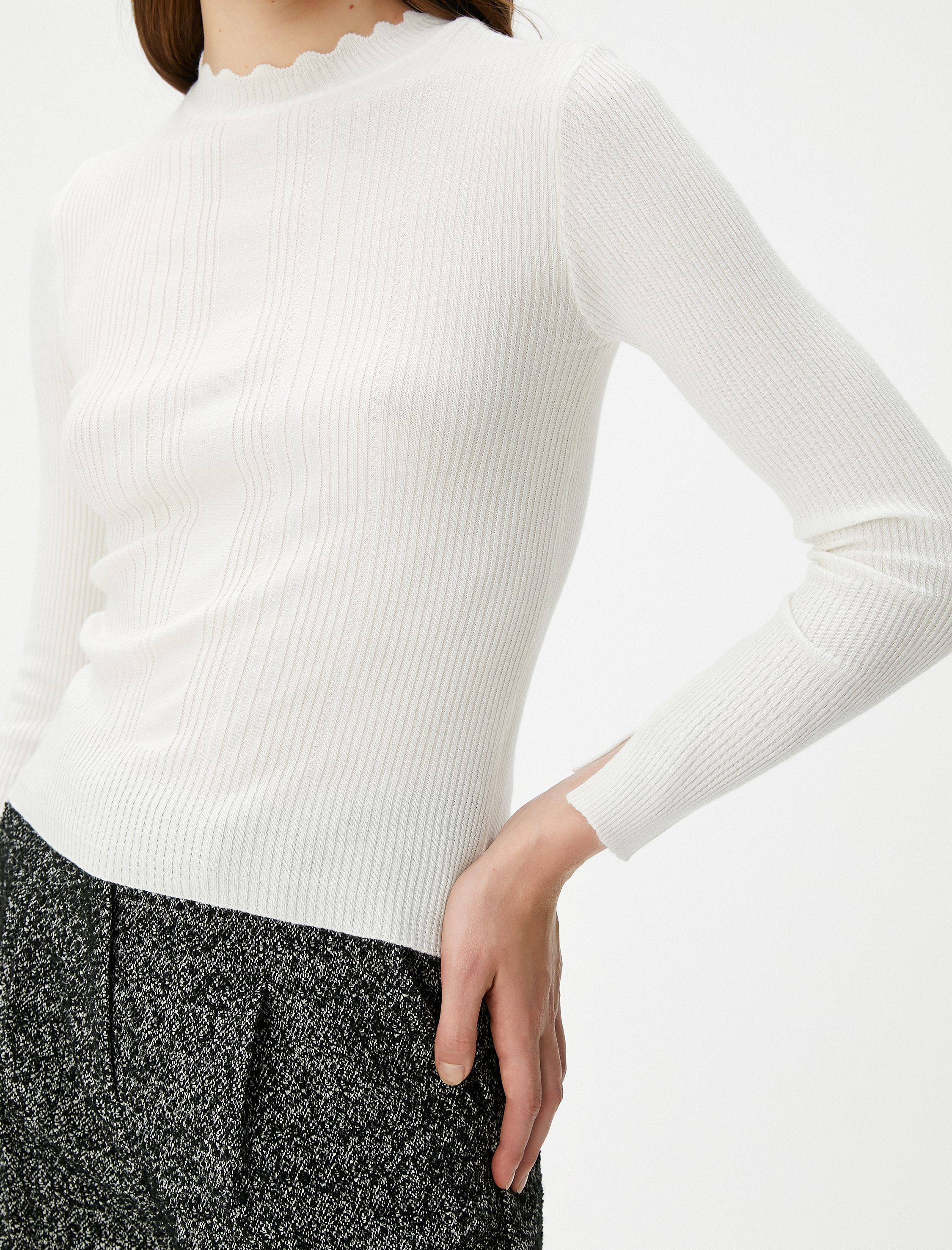   Triko Kazak Basic Yarım Balıkçı Yaka