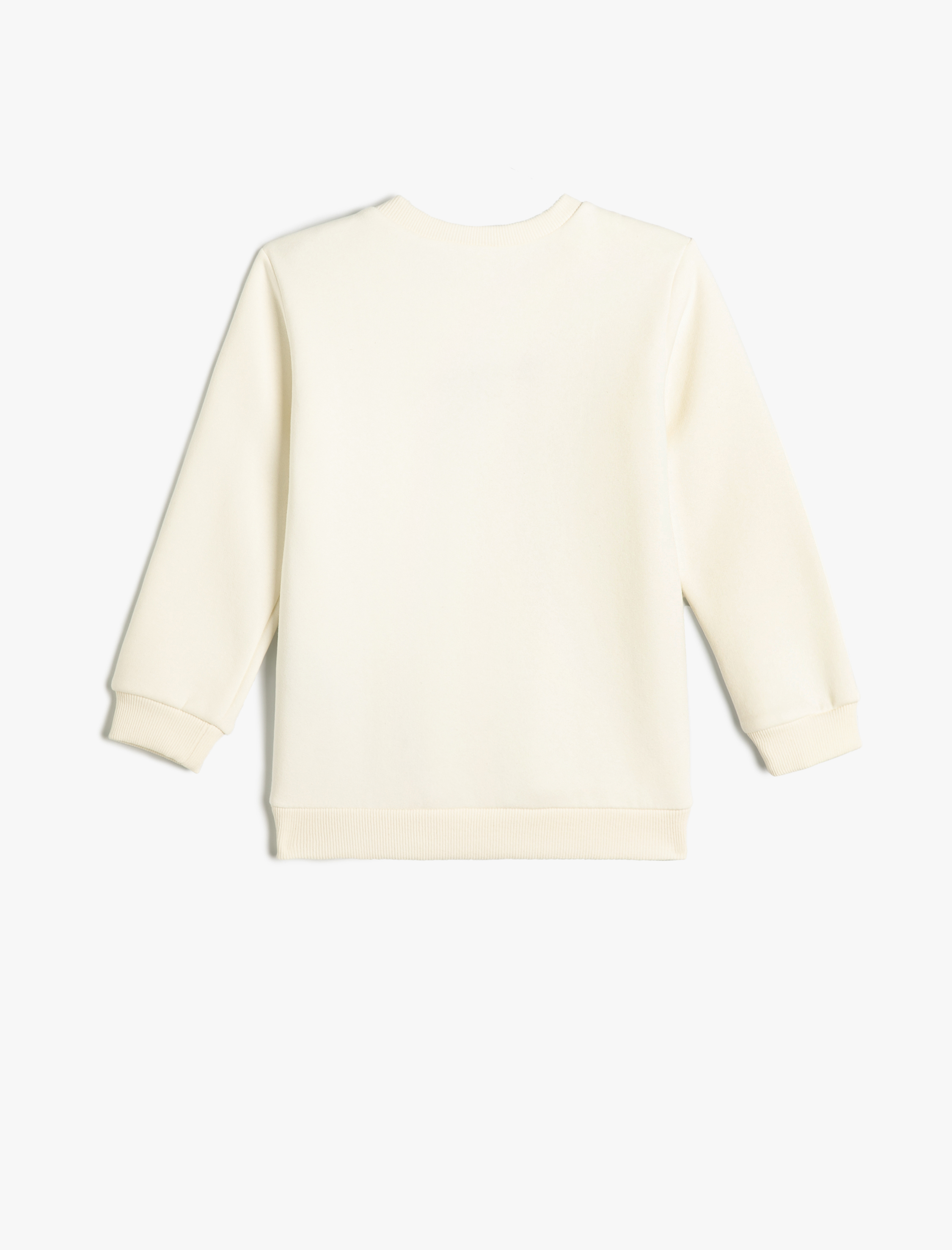  Erkek Çocuk Sweatshirt Dinozor Baskılı Bisiklet Yaka Uzun Kollu Şardonlu