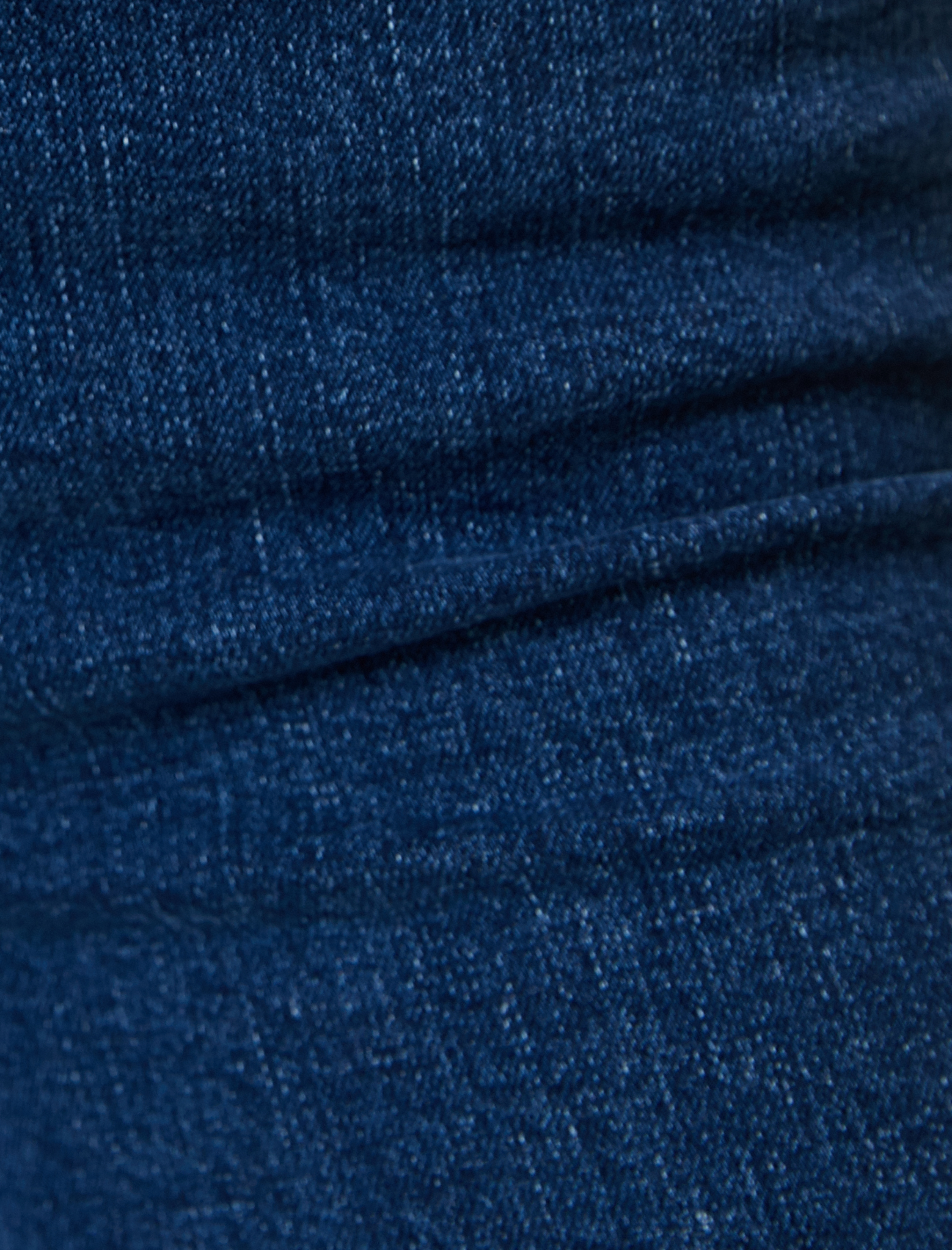 İspanyol Paça Kot Pantolon Dar Kesim Standart Bel Esnek Pamuklu Cepli - Flare Jean