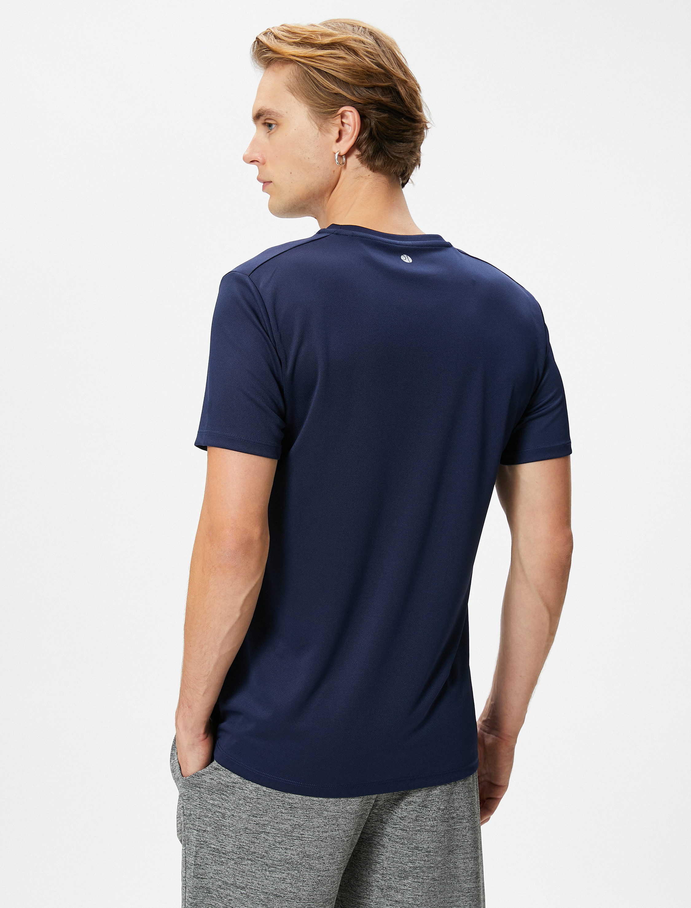   Spor Tişört Reflektör Baskılı Kısa Kollu Bisiklet Yaka