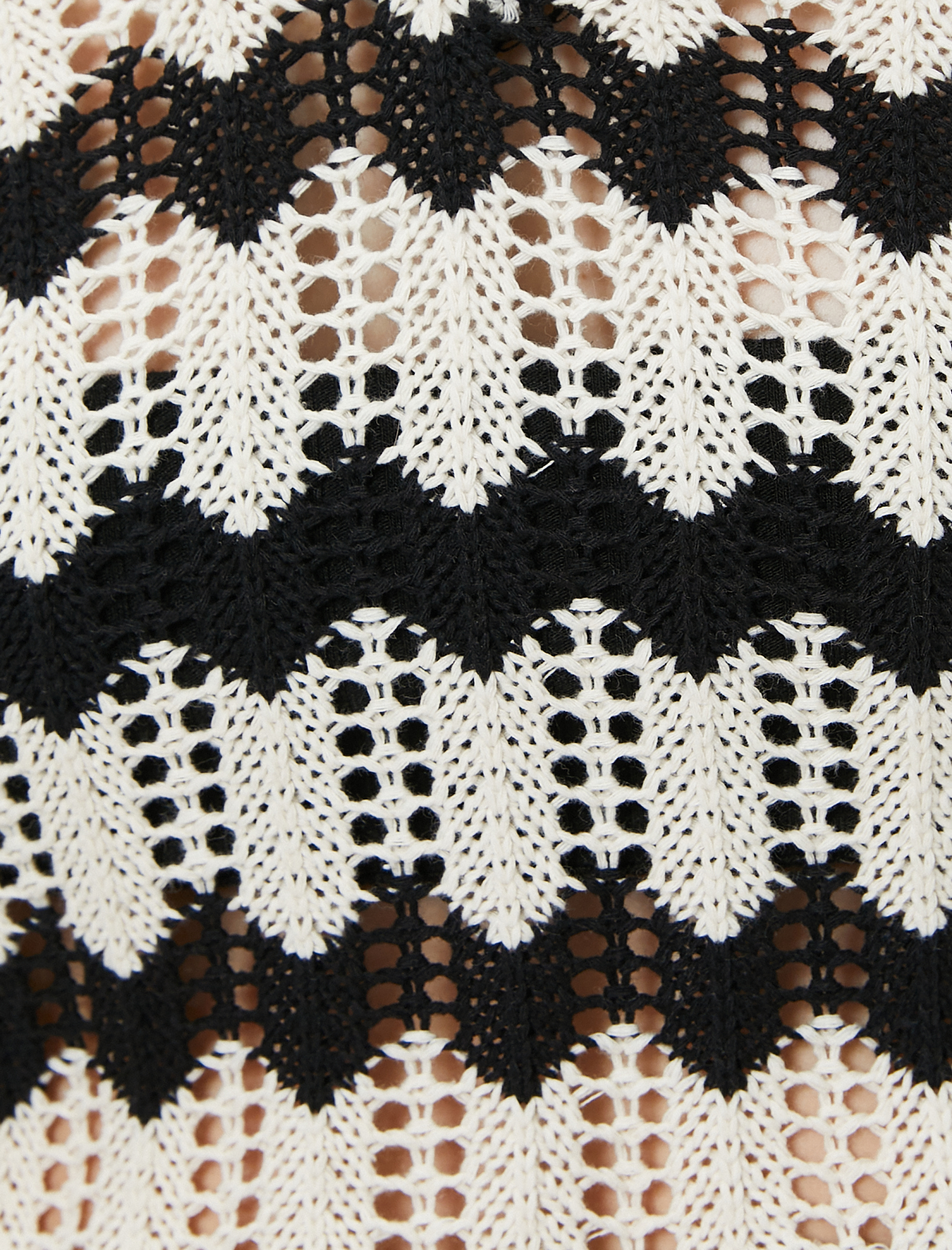   Ajurlu Crop Kazak V Yaka Uzun Kollu