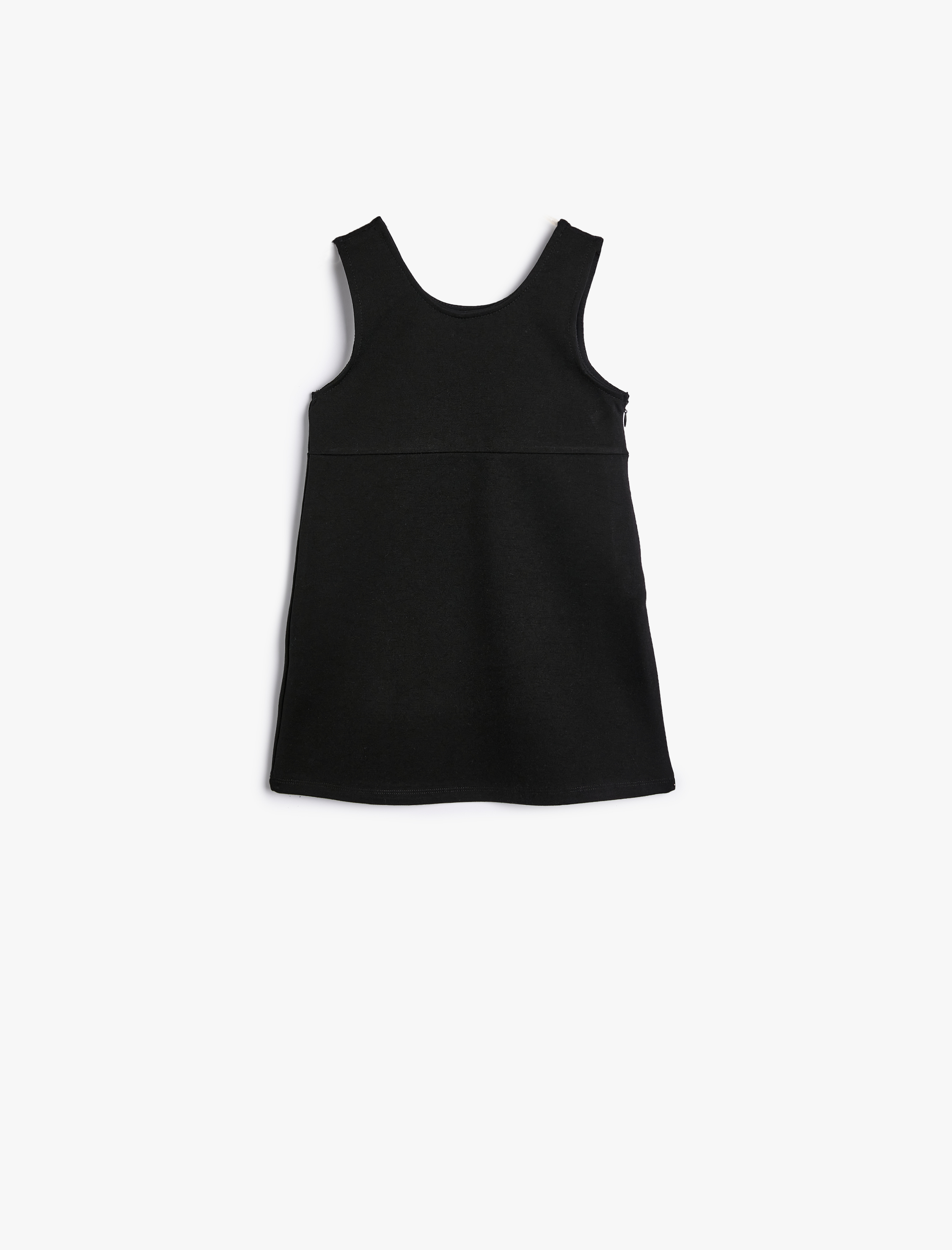  Kız Bebek Viskon Elbise Kolsuz Kalp Detaylı