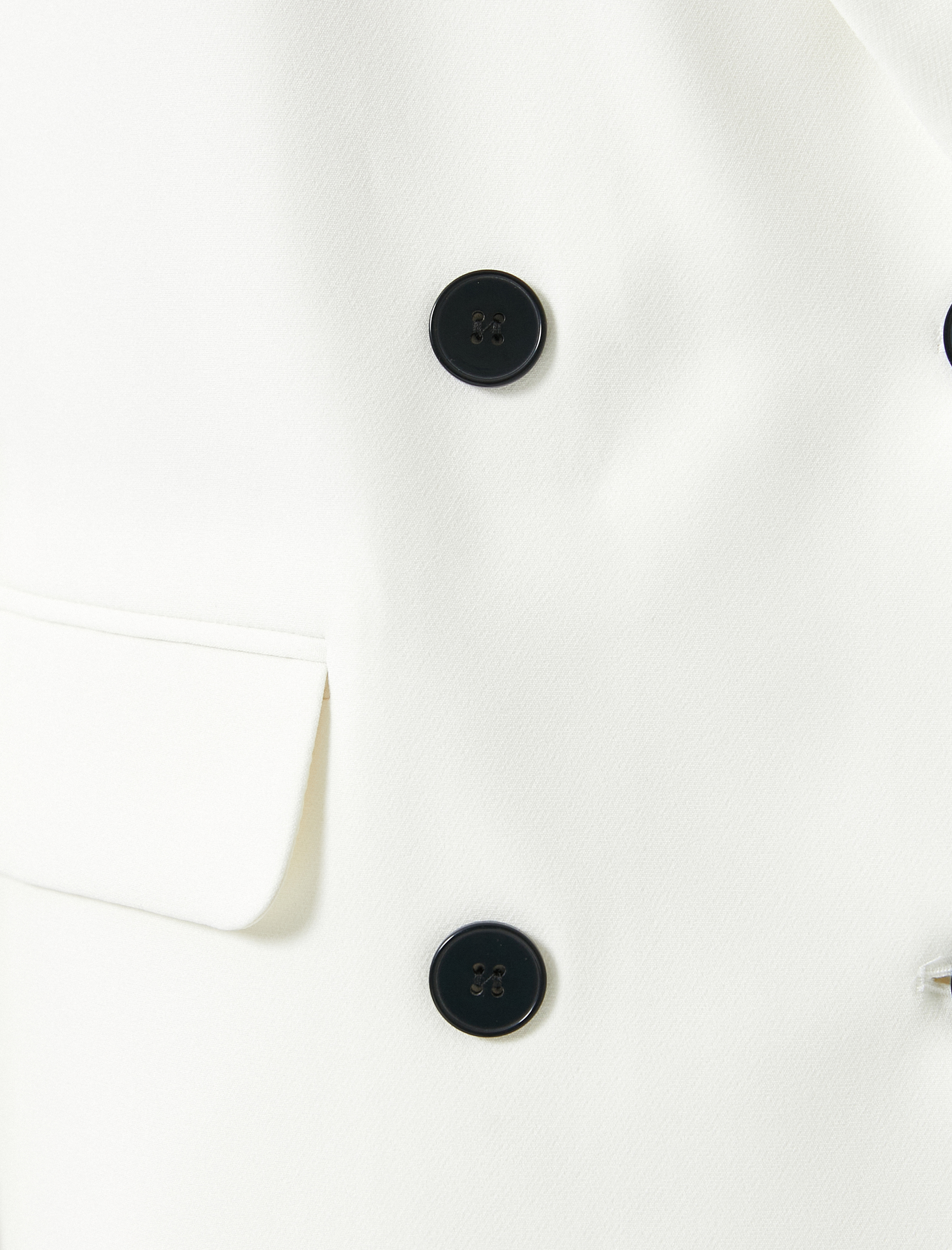   Oversize Blazer Ceket Kruvaze Astarlı Kapaklı Çift Cep