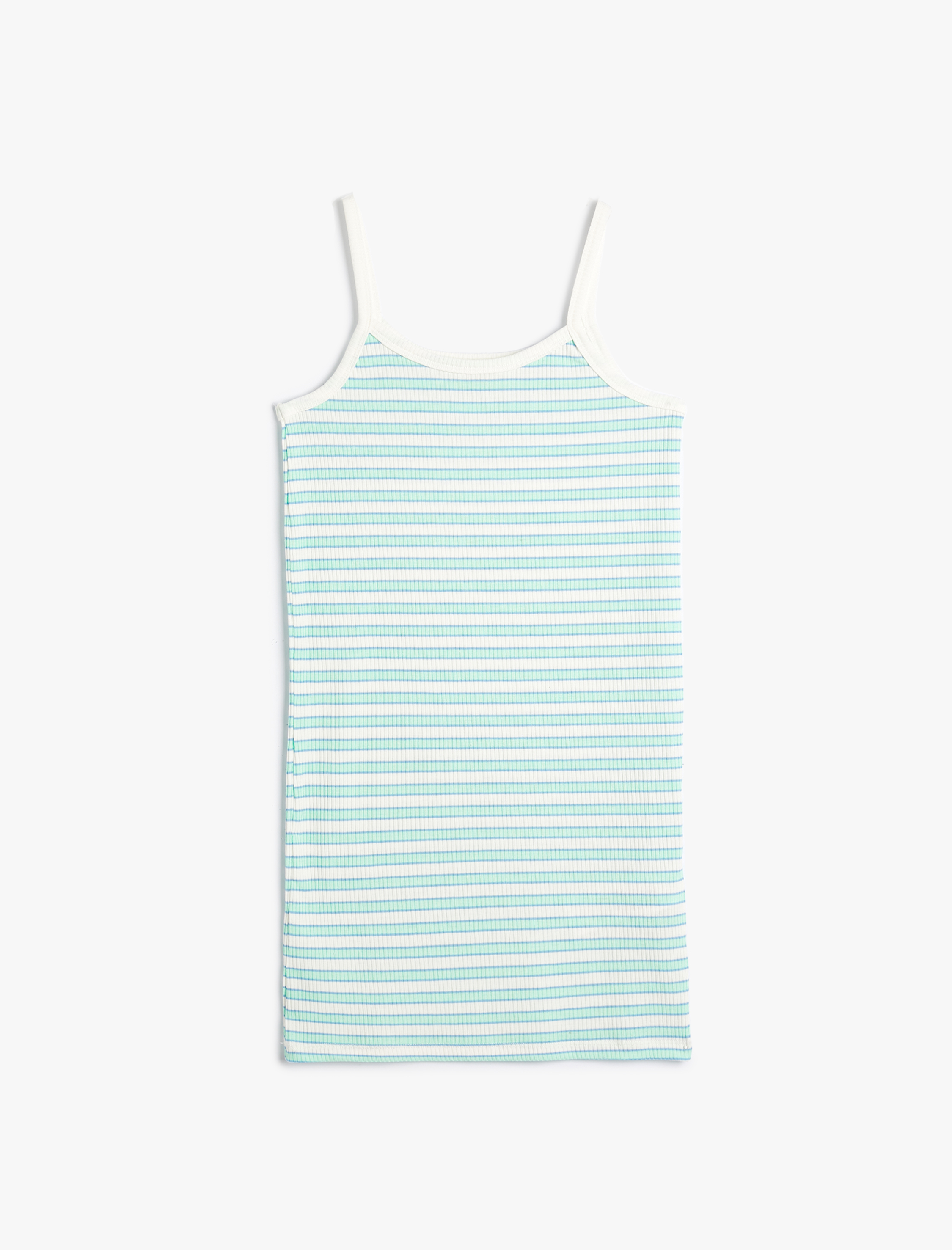  Kız Çocuk Kalem Elbise İnce Askılı Ribanalı