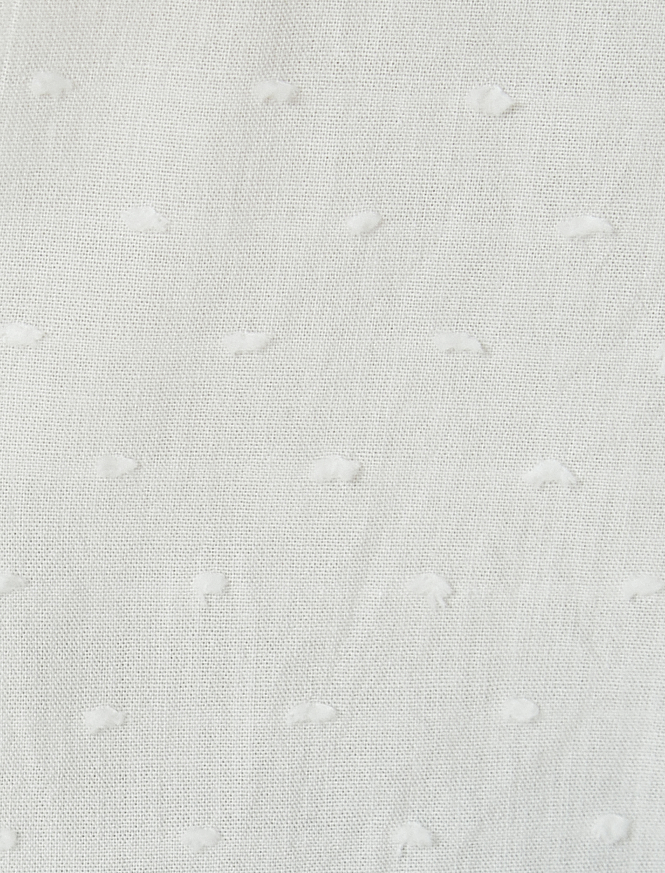   Geniş Bebe Yaka Gömlek Uzun Kollu Dokulu Pamuklu